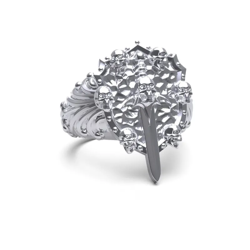 SWORD & SHIELD RING sold by Hard Jewelry