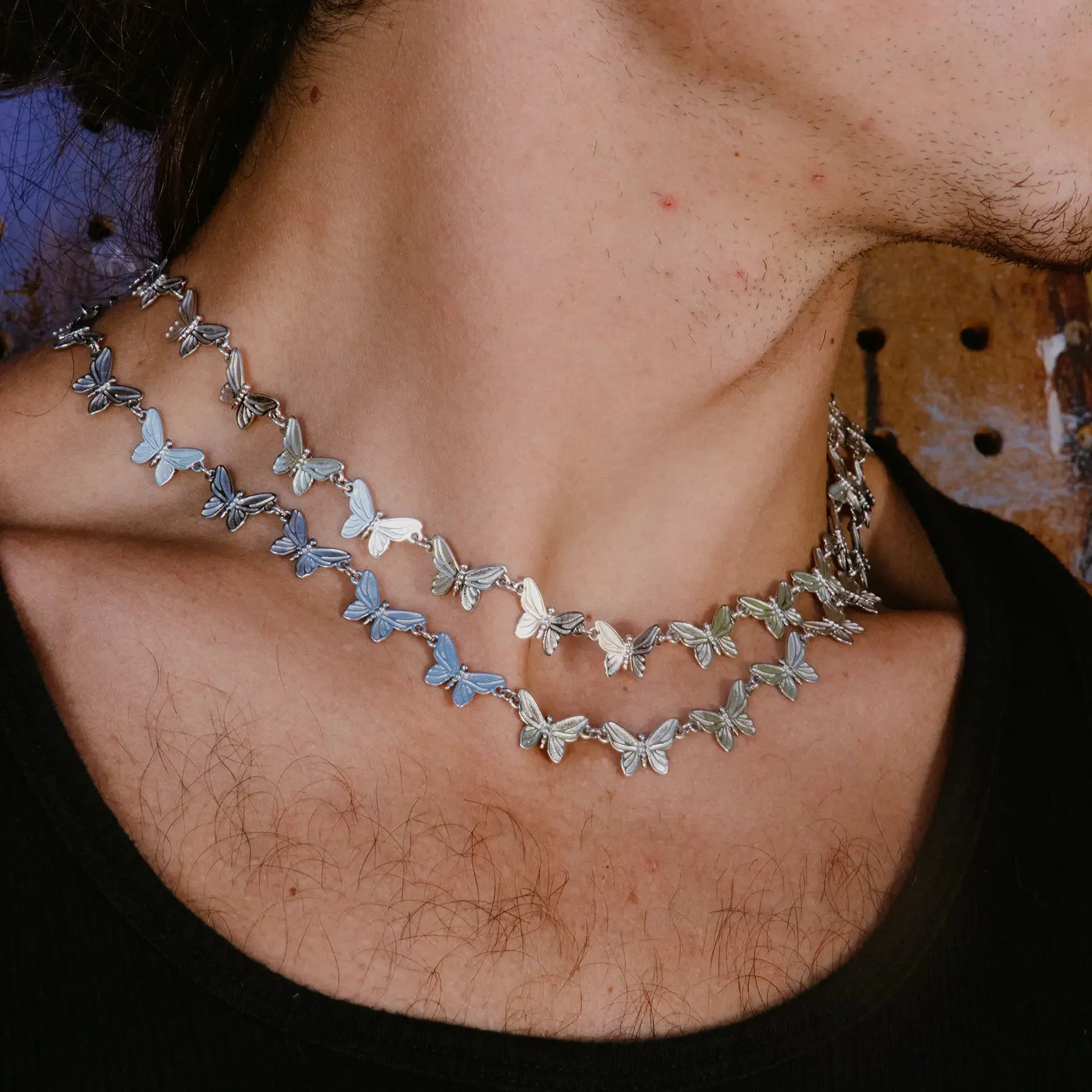 BUTTERFLY NECKLACE (ADJUSTABLE) sold by Hard Jewelry product image thumbnail 5