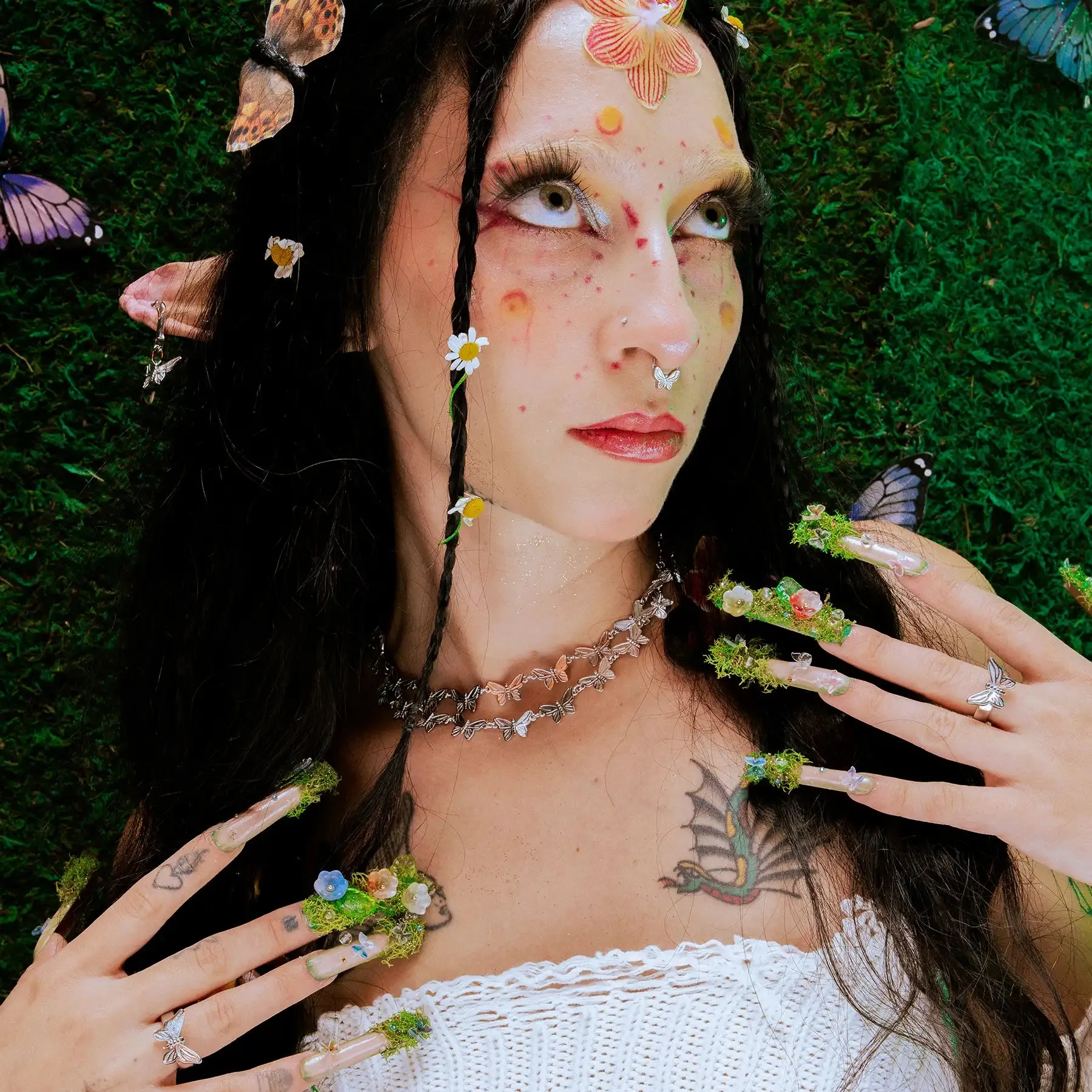 BUTTERFLY NECKLACE (ADJUSTABLE) sold by Hard Jewelry product image thumbnail 3