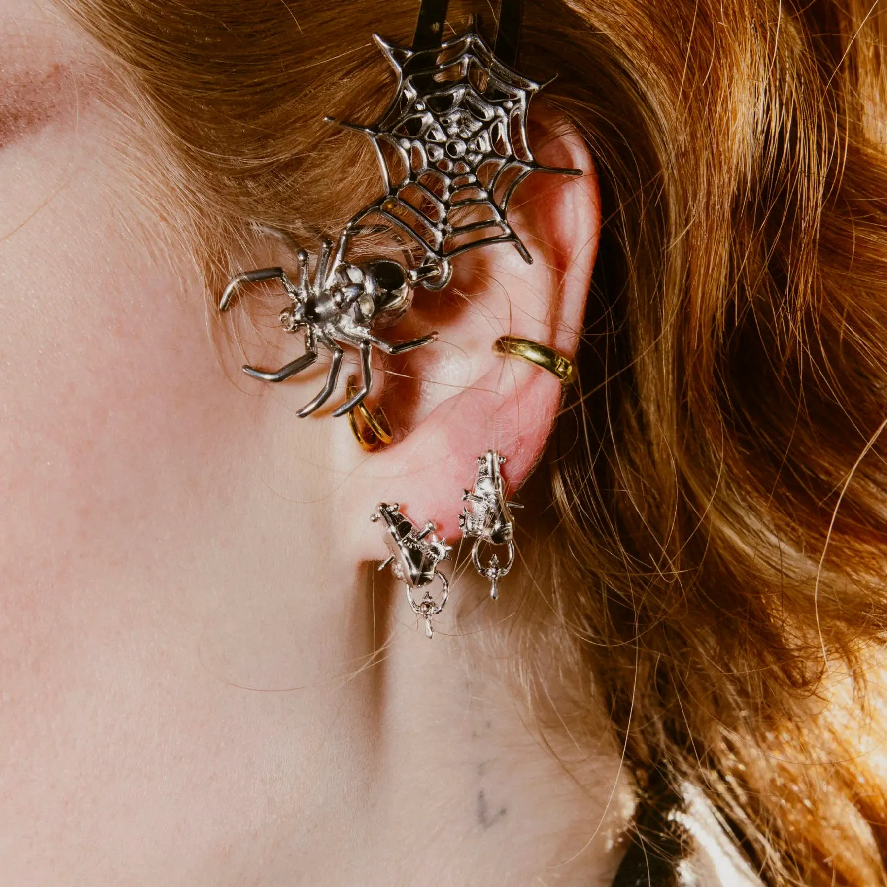 "NOSE" STUD EARRING sold by Hard Jewelry product image thumbnail 3