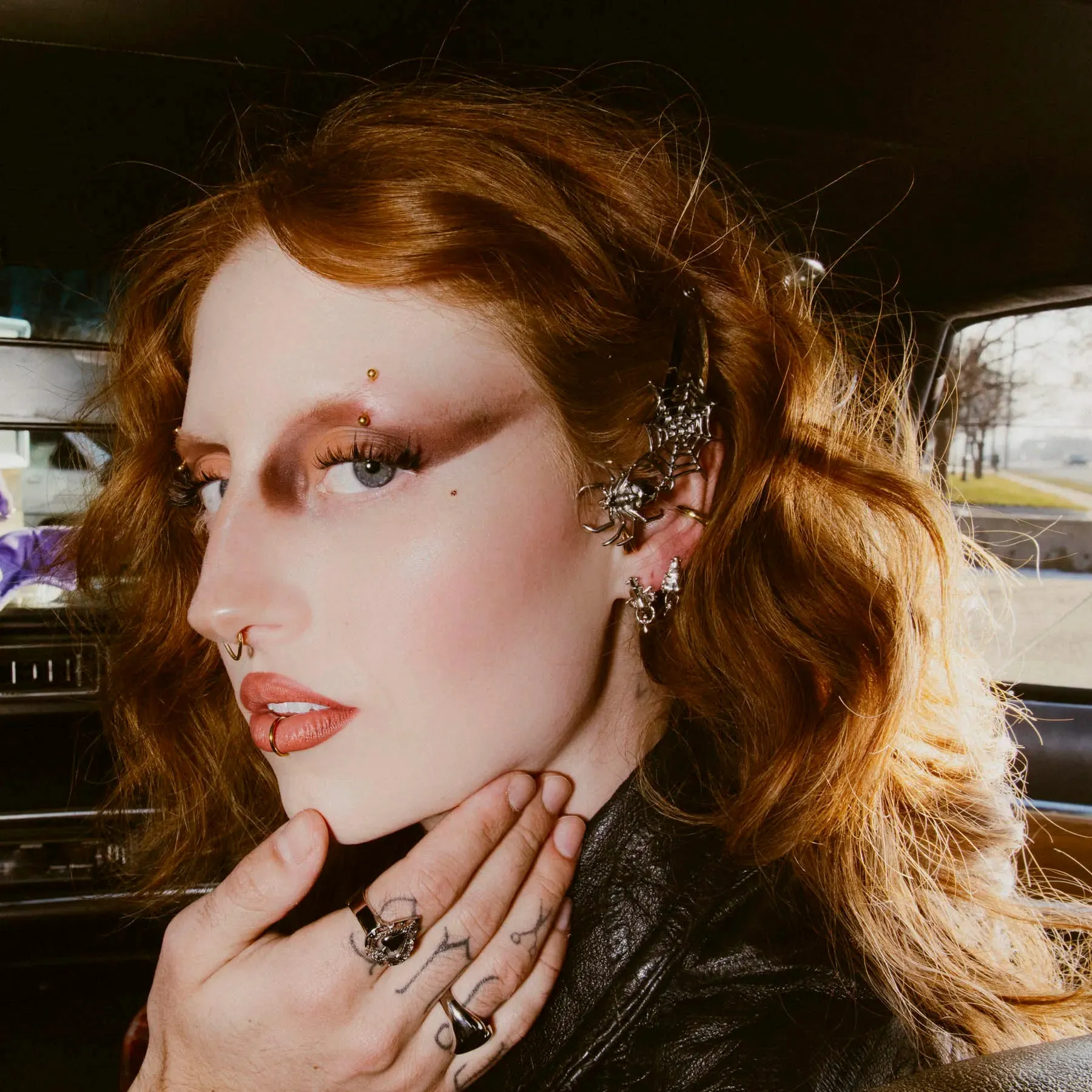 "NOSE" STUD EARRING sold by Hard Jewelry product image thumbnail 2