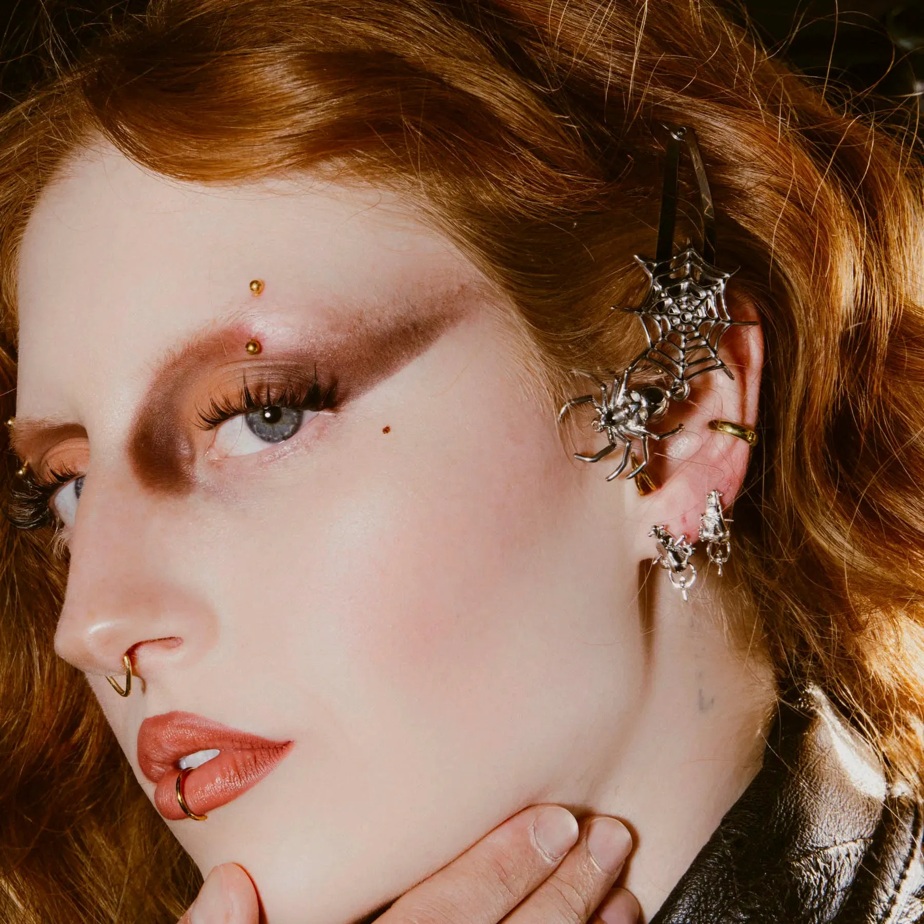 "NOSE" STUD EARRING sold by Hard Jewelry product image thumbnail 4