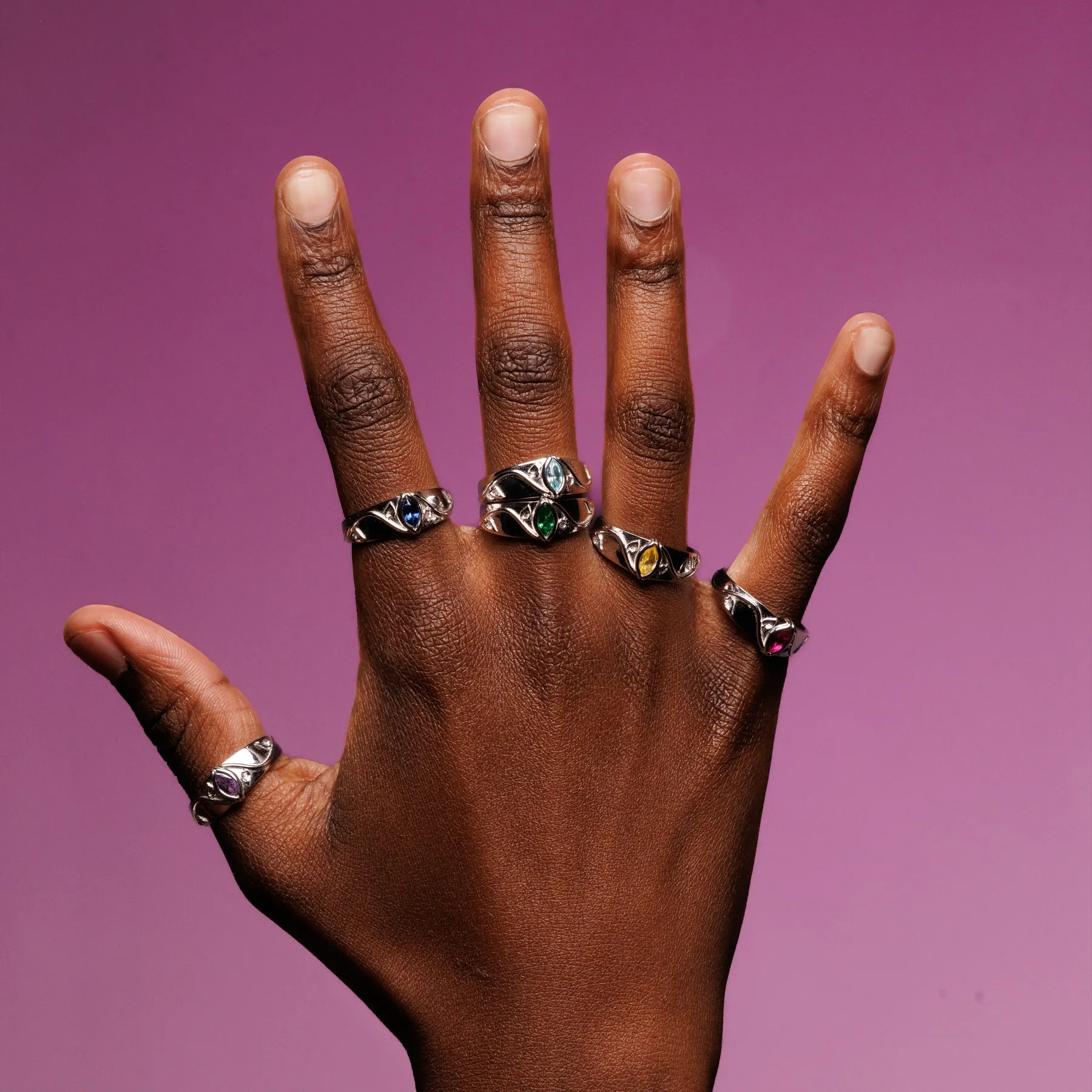 BIRTHSTONE RING (SEPTEMBER) sold by Hard Jewelry product image thumbnail 5