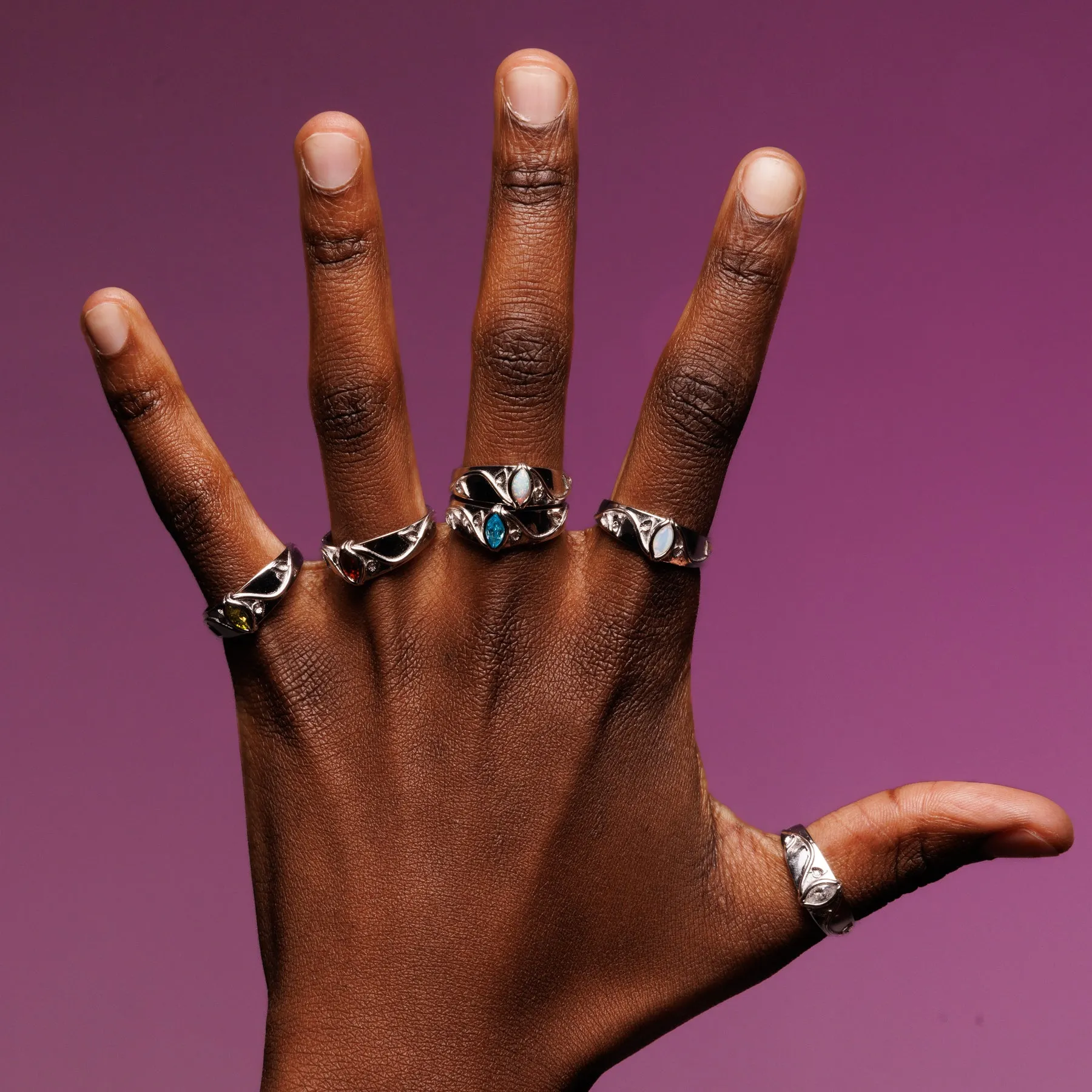 BIRTHSTONE RING (JULY) sold by Hard Jewelry product image thumbnail 5