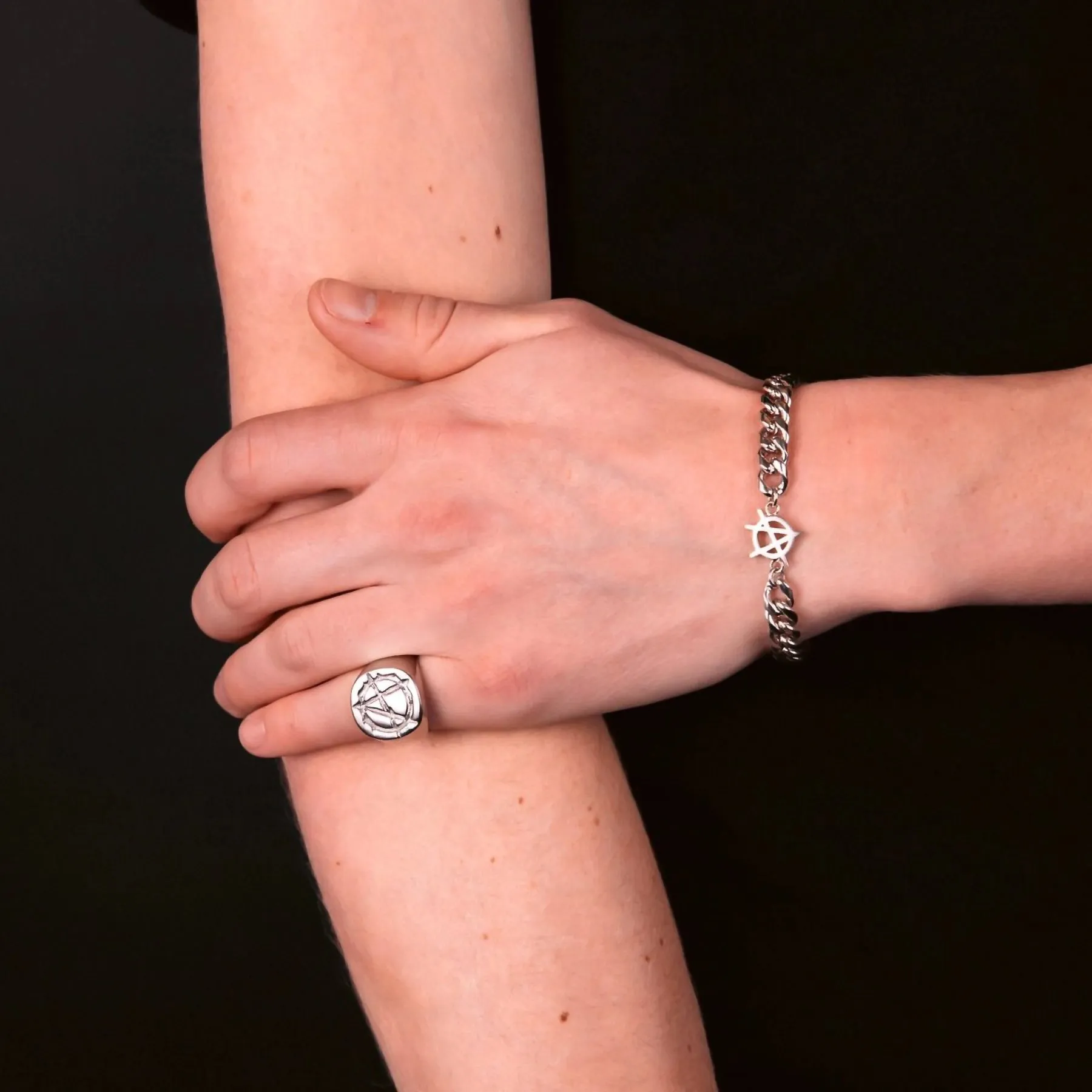 ANARCHY SIGNET RING sold by Hard Jewelry product image thumbnail 5