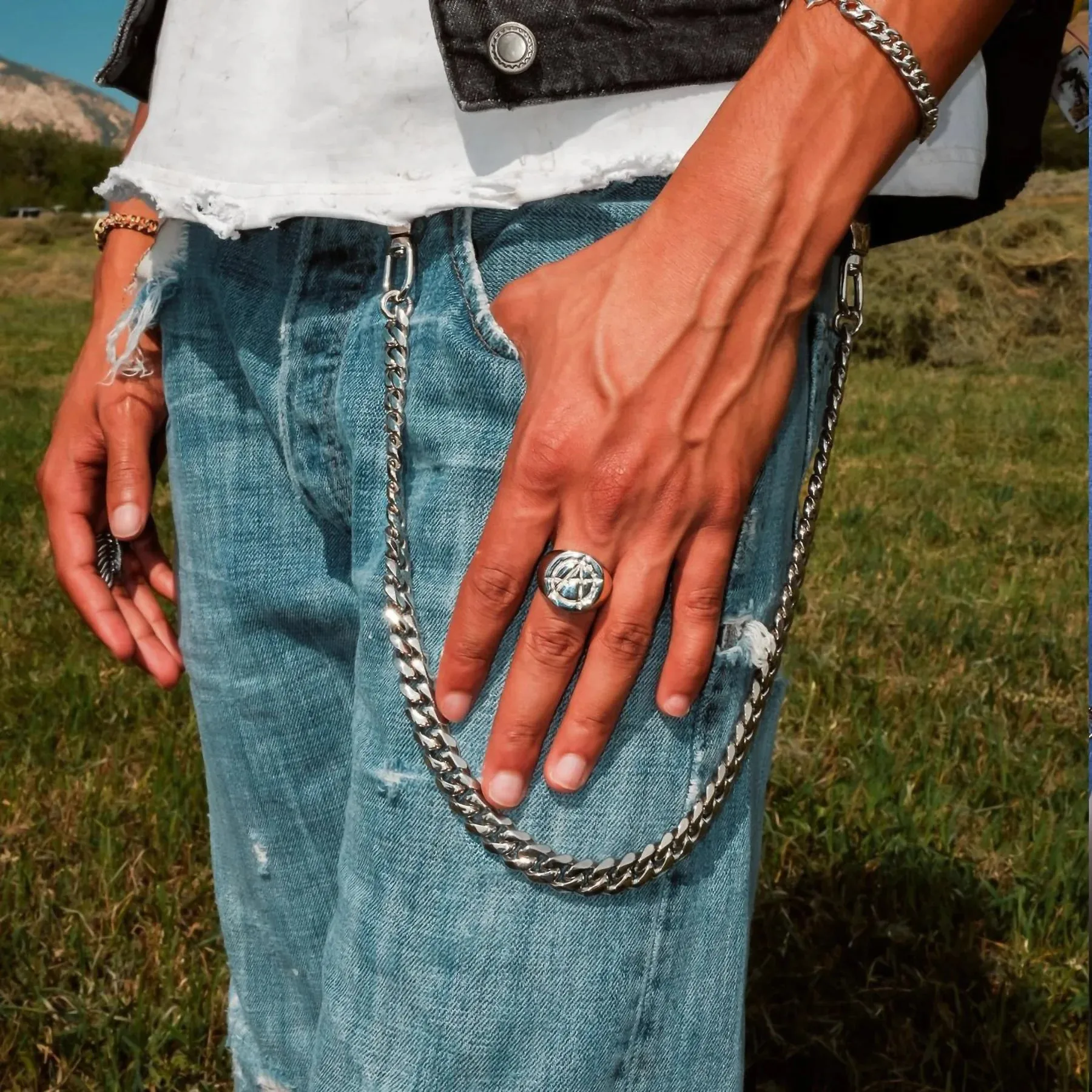 ANARCHY SIGNET RING sold by Hard Jewelry product image thumbnail 3