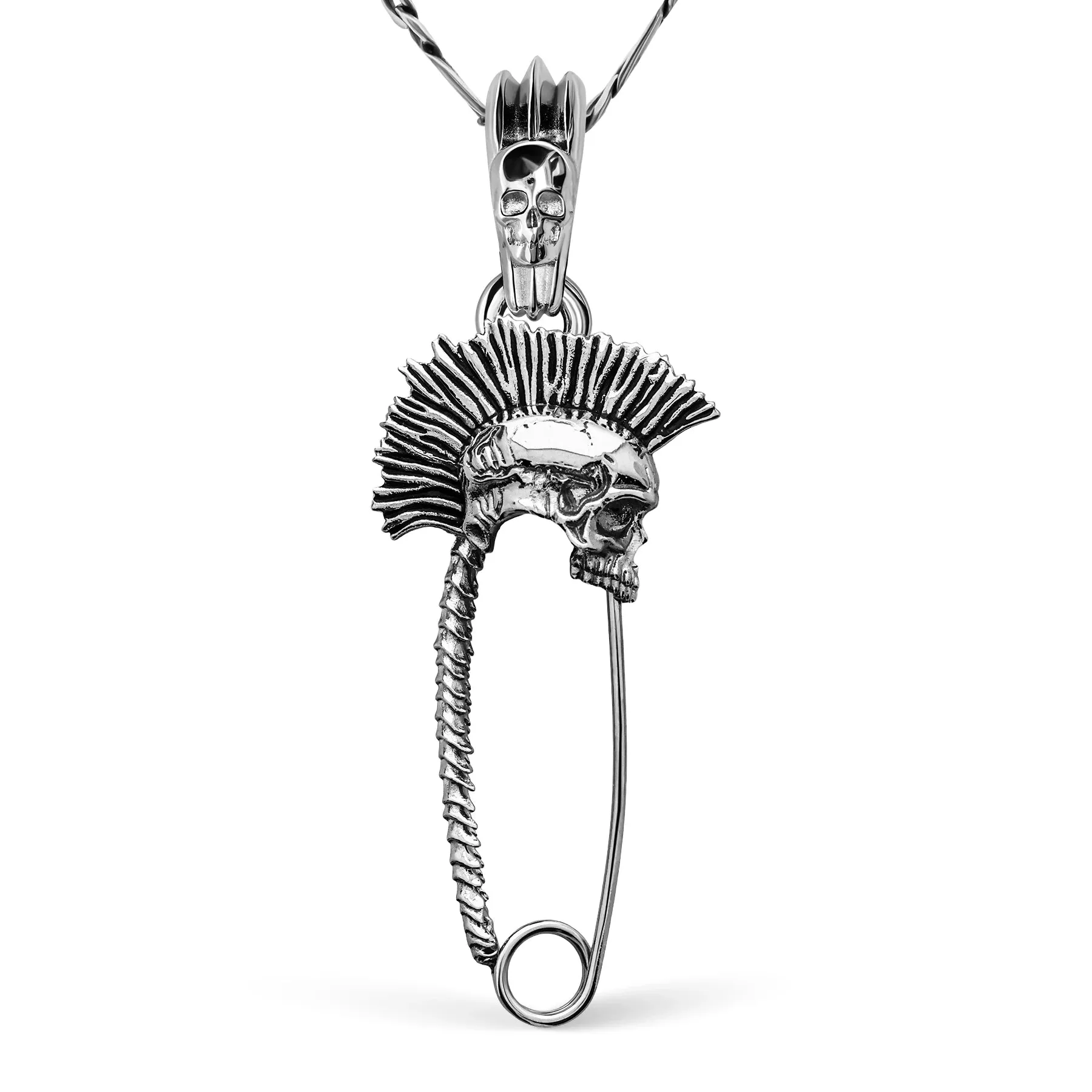 PUNK SAFETY PIN PENDANT sold by Hard Jewelry product image thumbnail 4