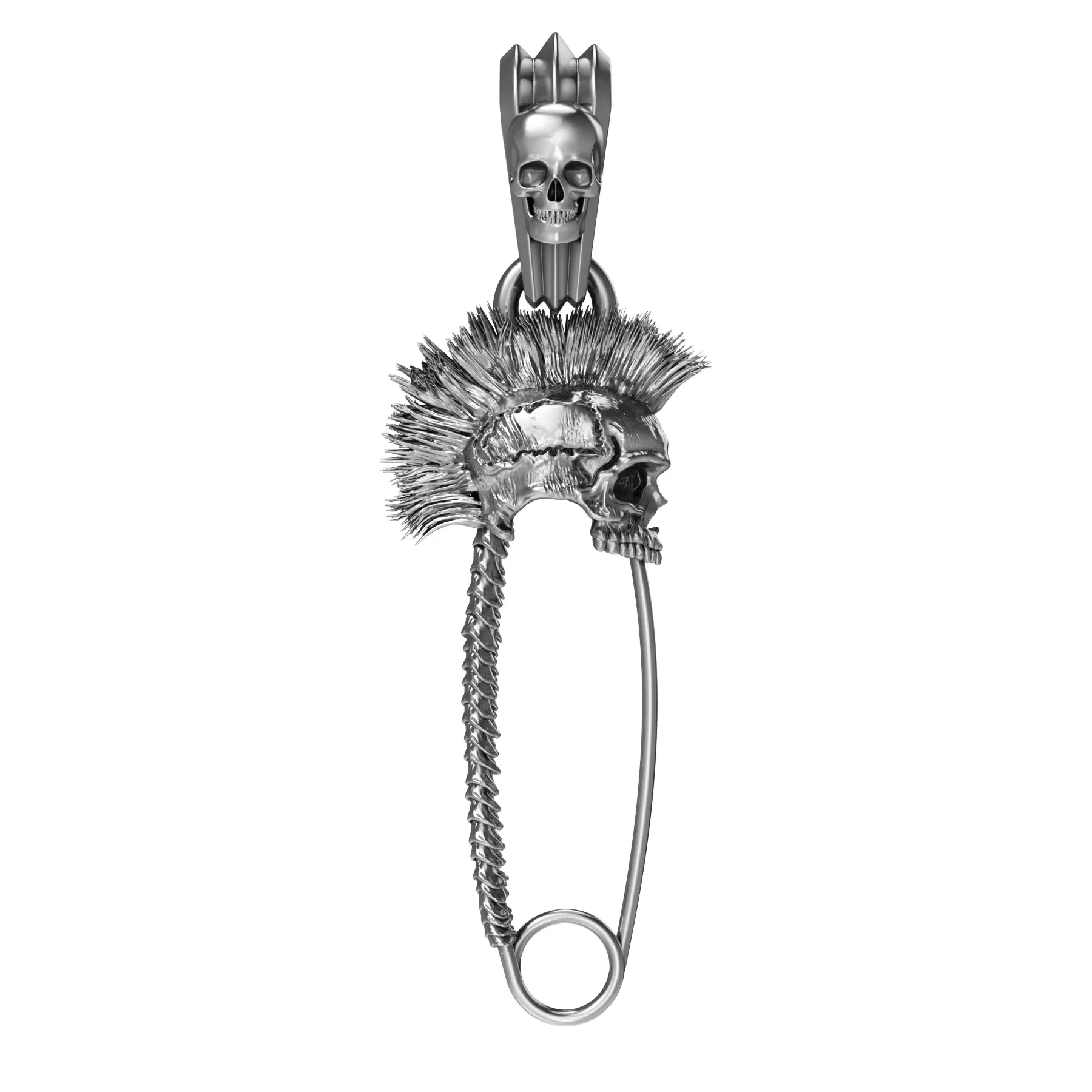 PUNK SAFETY PIN PENDANT sold by Hard Jewelry