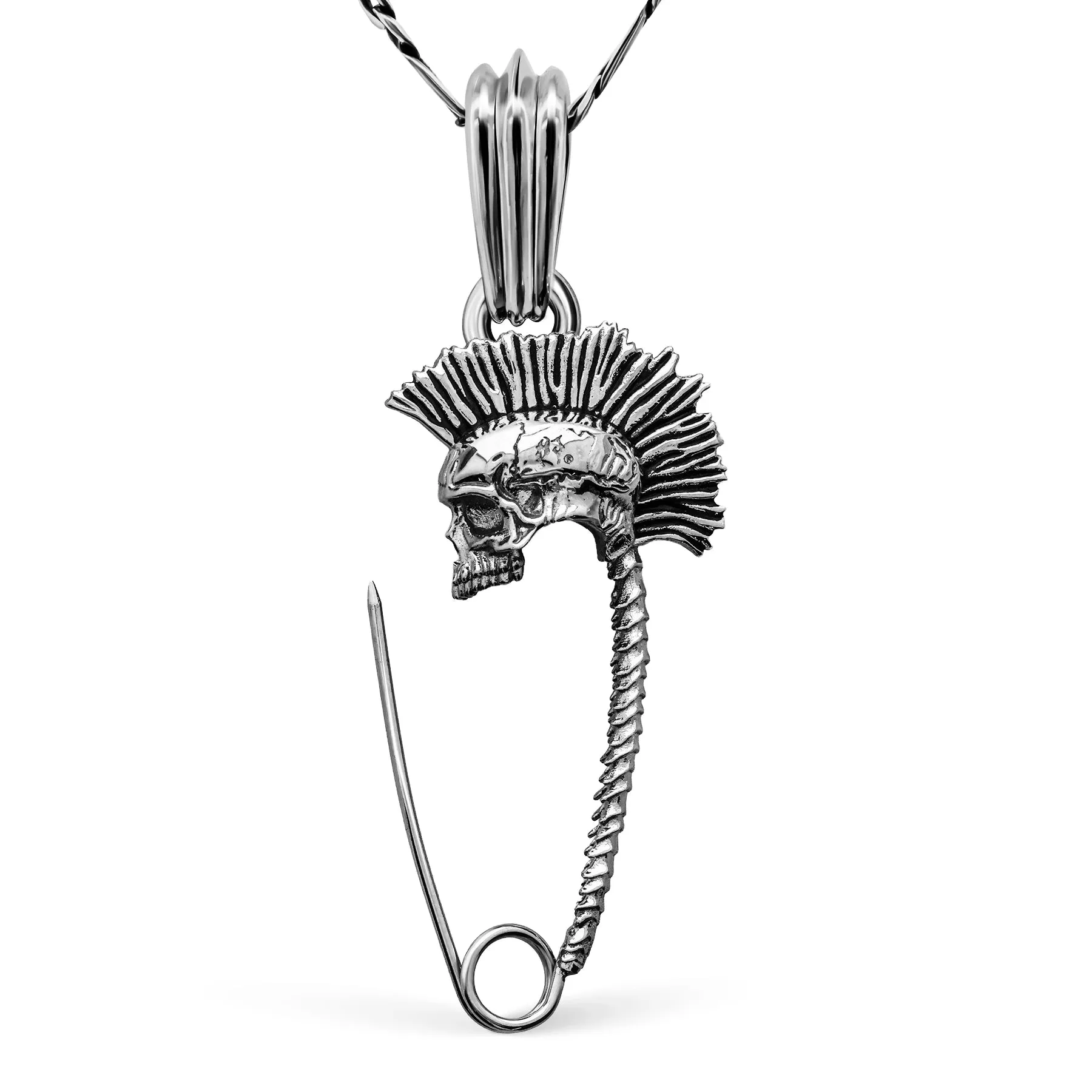PUNK SAFETY PIN PENDANT sold by Hard Jewelry product image thumbnail 3
