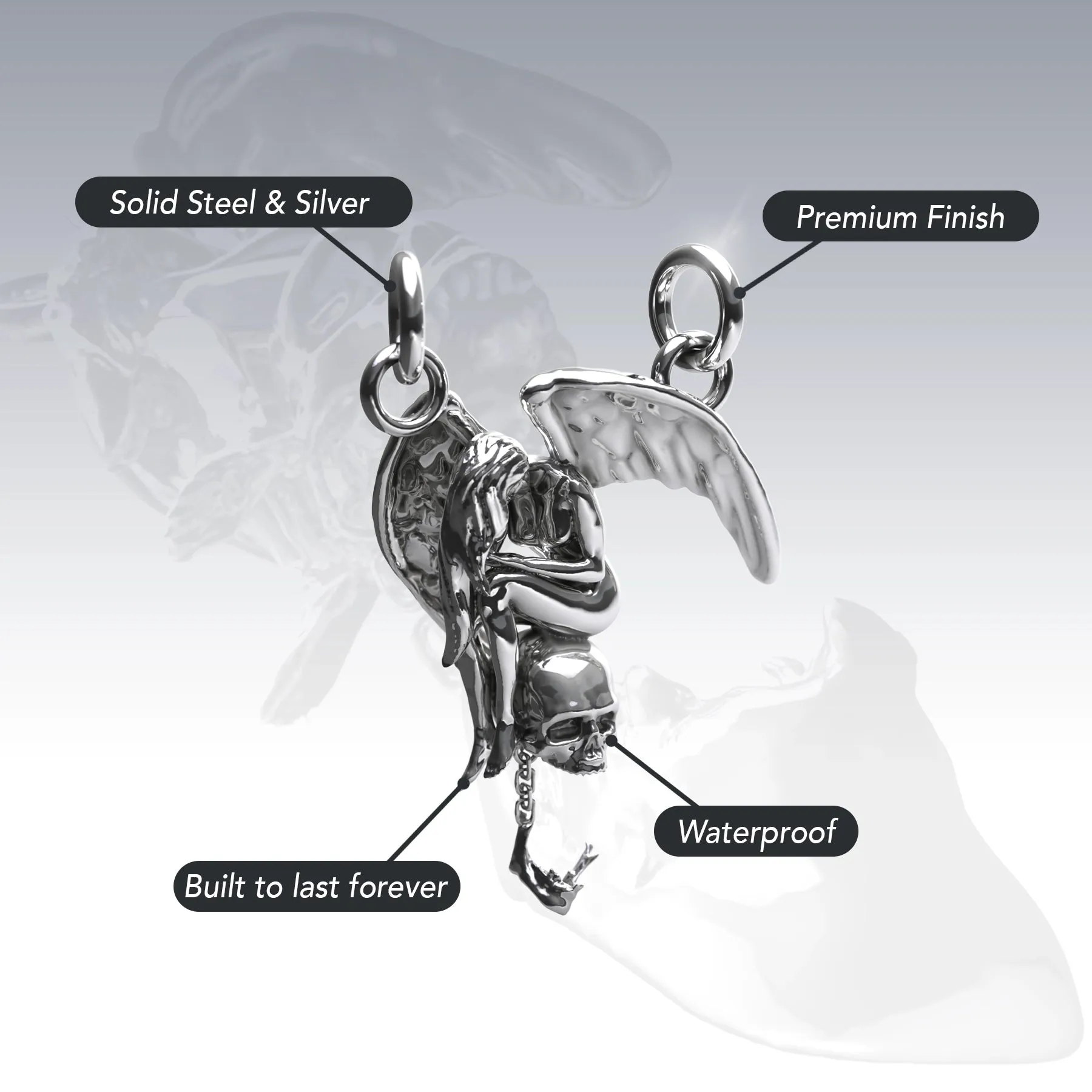 WEEPING ANGEL PENDANT sold by Hard Jewelry product image thumbnail 2