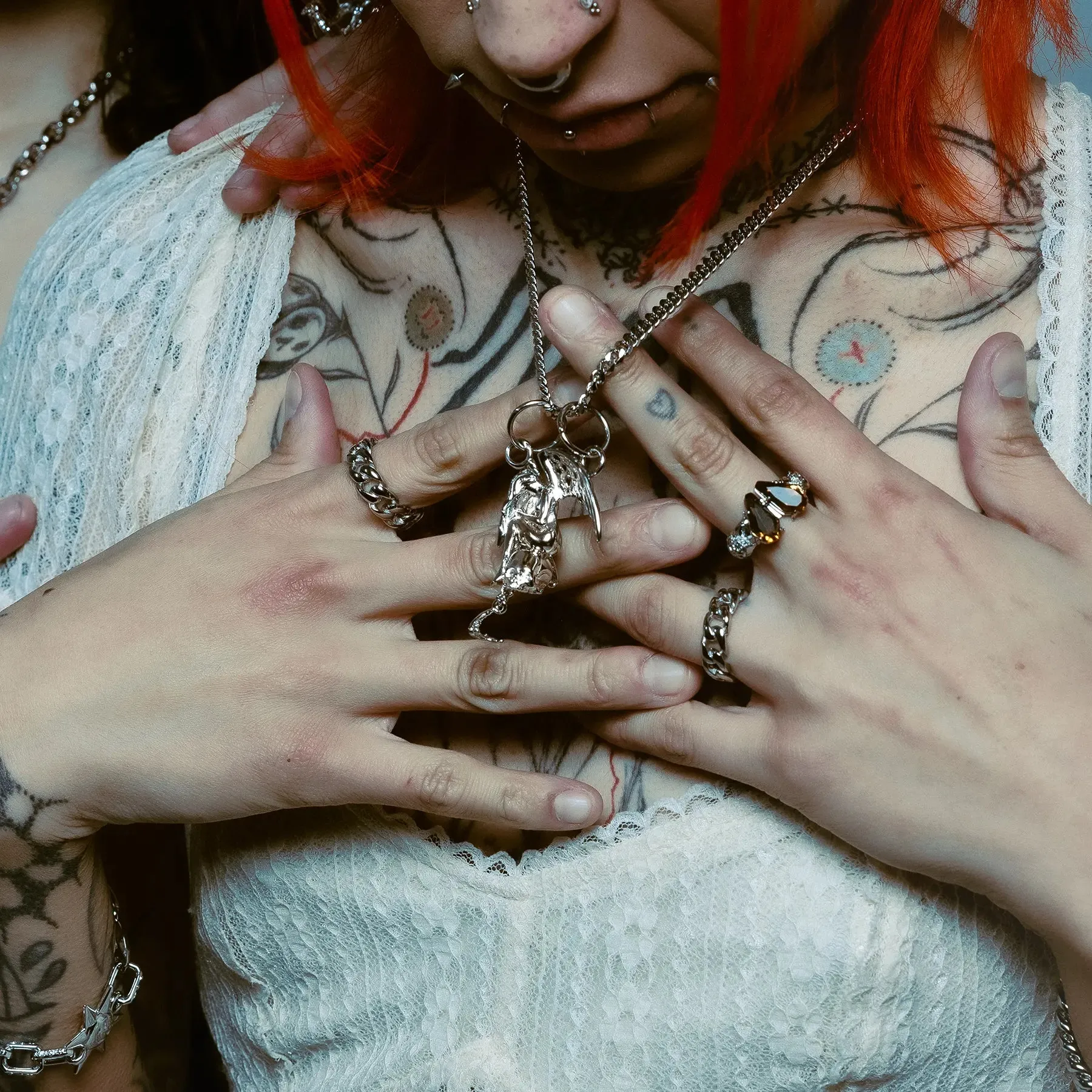 WEEPING ANGEL PENDANT sold by Hard Jewelry product image thumbnail 5