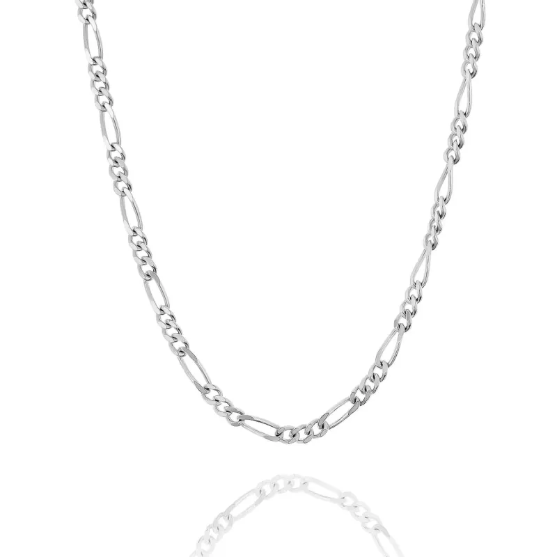 STERLING SILVER FIGARO CHAIN made by Hard Jewelry