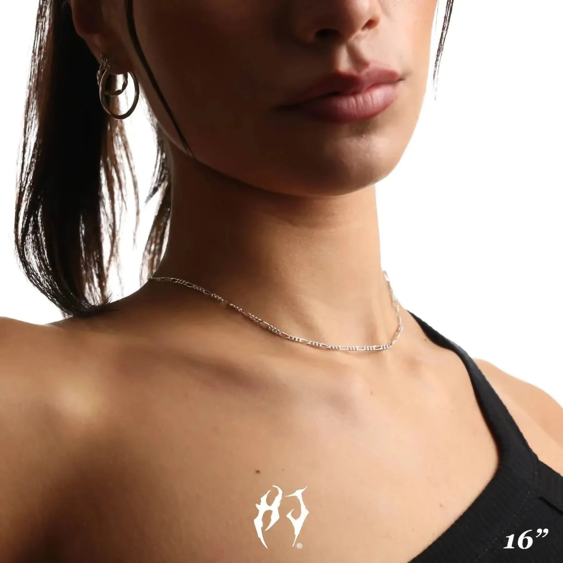 STERLING SILVER FIGARO CHAIN sold by Hard Jewelry product image thumbnail 5