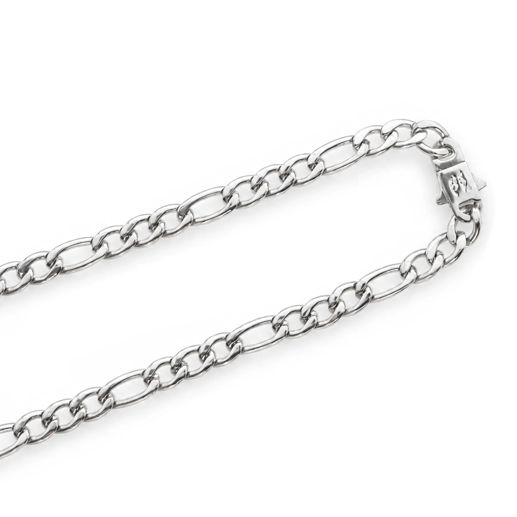 STAINLESS STEEL FIGARO CHAIN sold by Hard Jewelry product image thumbnail 5