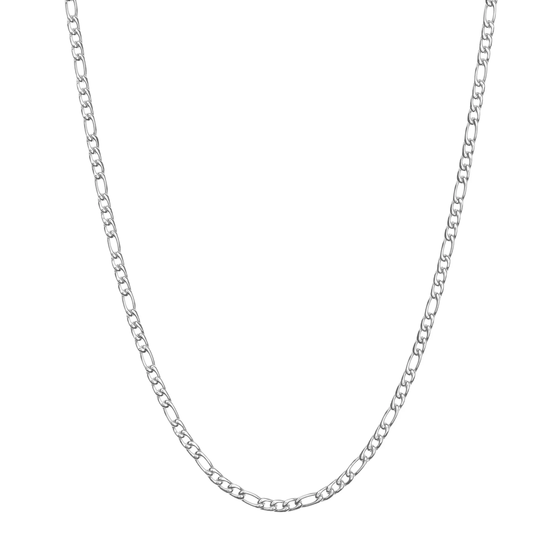 STAINLESS STEEL FIGARO CHAIN sold by Hard Jewelry product image thumbnail 3