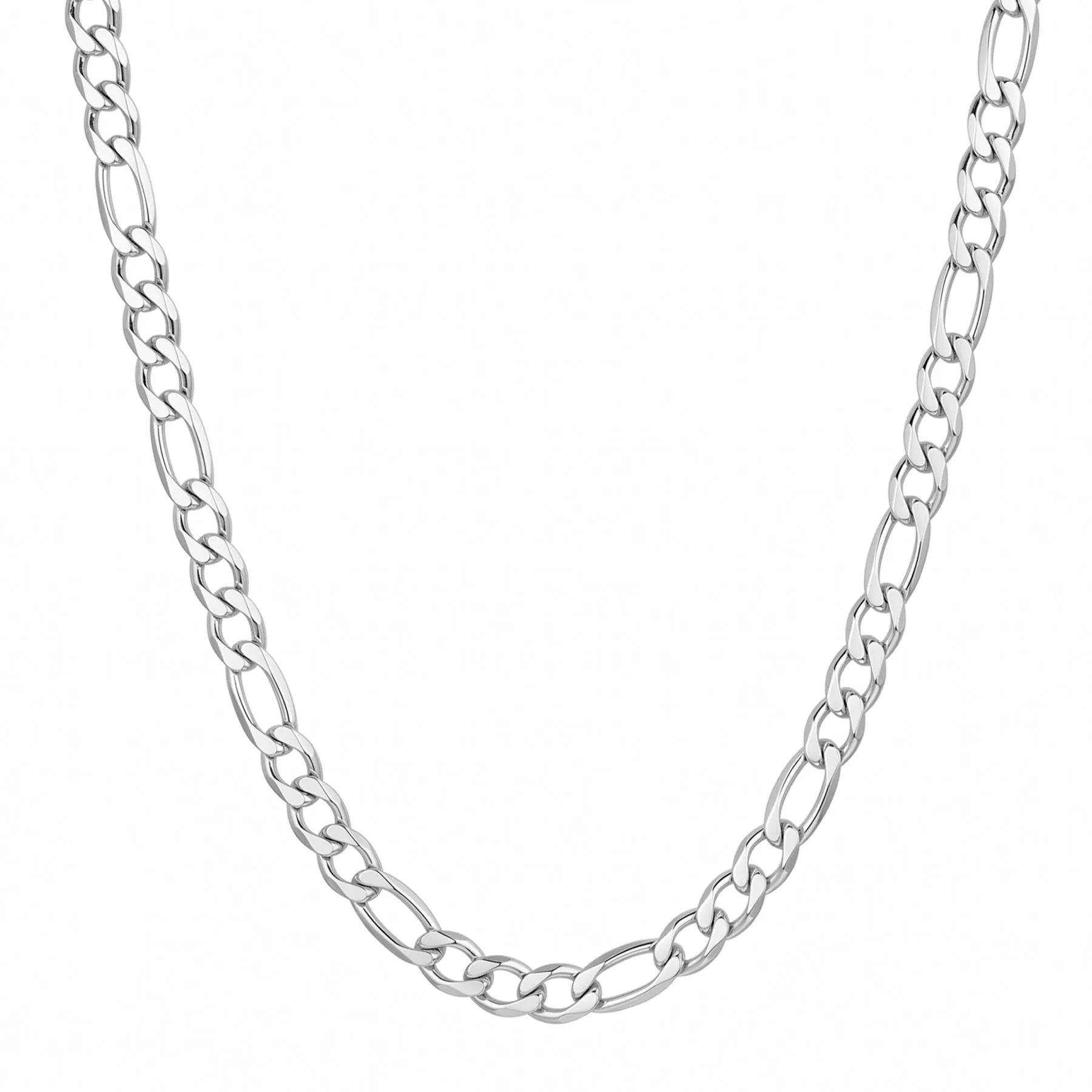 STAINLESS STEEL FIGARO CHAIN sold by Hard Jewelry product image thumbnail 4