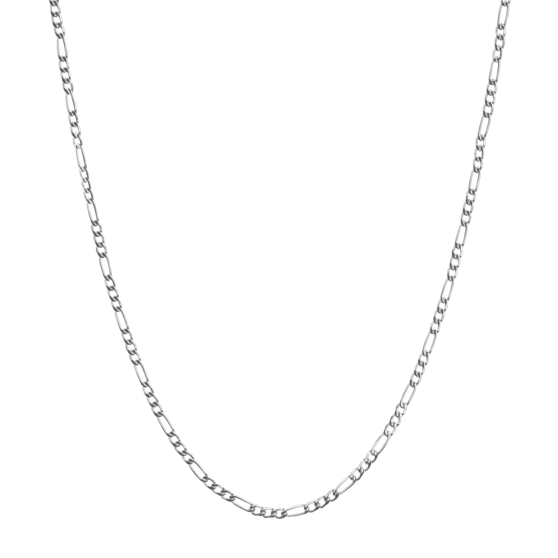 STAINLESS STEEL FIGARO CHAIN sold by Hard Jewelry product image thumbnail 2
