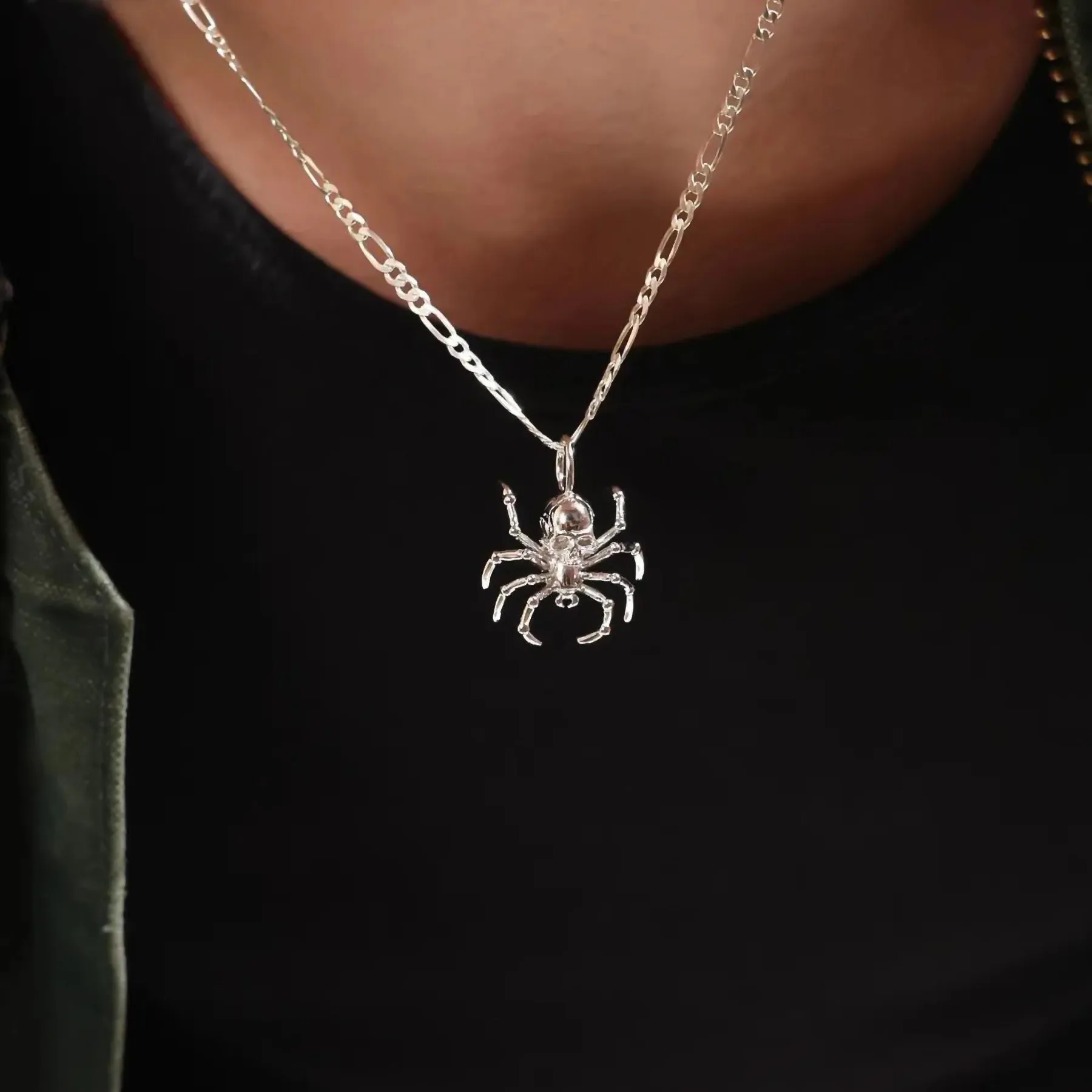 SPIDER SKULL PENDANT sold by Hard Jewelry product image thumbnail 4