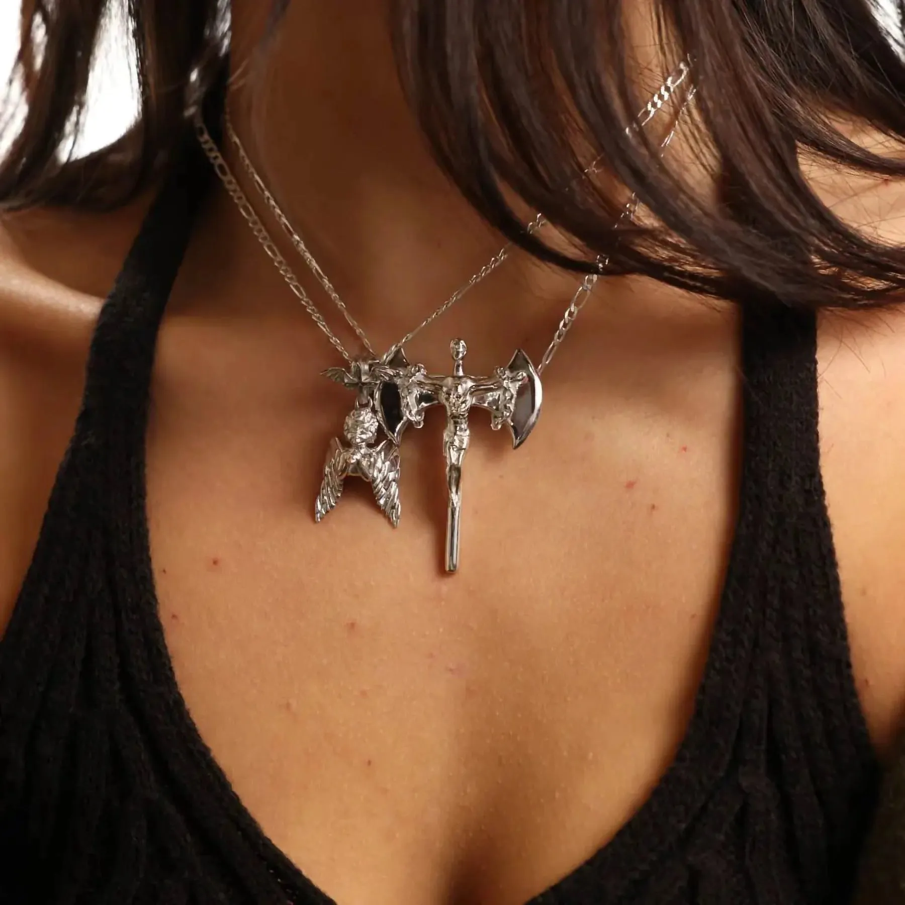 RELIGION IS WAR PENDANT sold by Hard Jewelry product image thumbnail 3