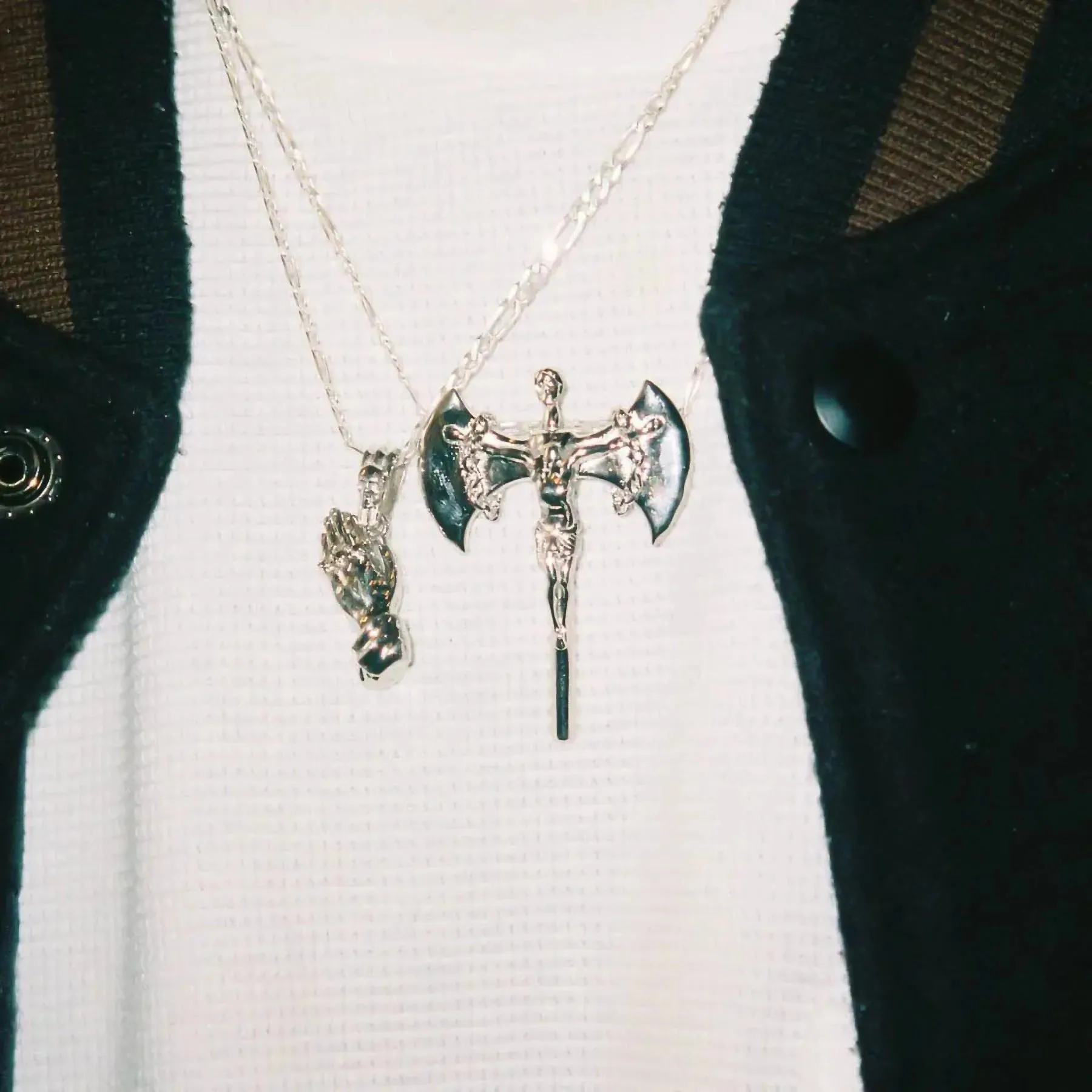 RELIGION IS WAR PENDANT sold by Hard Jewelry product image thumbnail 4