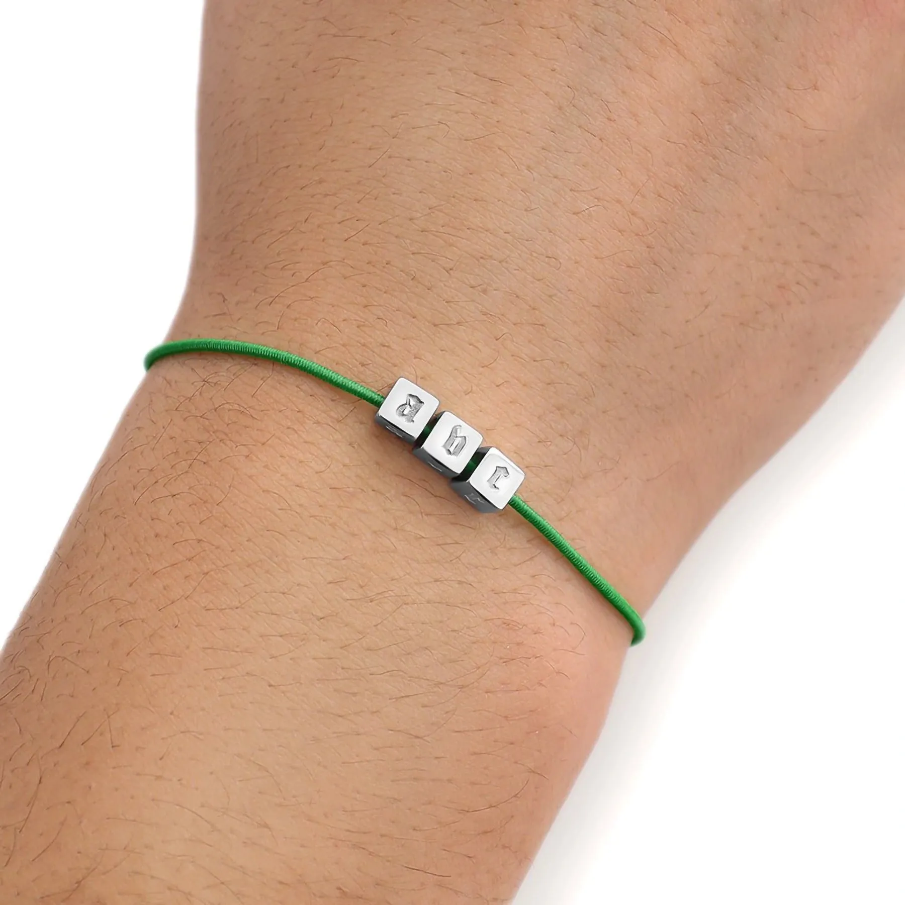 Elastic Threaded Cord 1mm 10" Bracelet sold by Hard Jewelry product image thumbnail 3