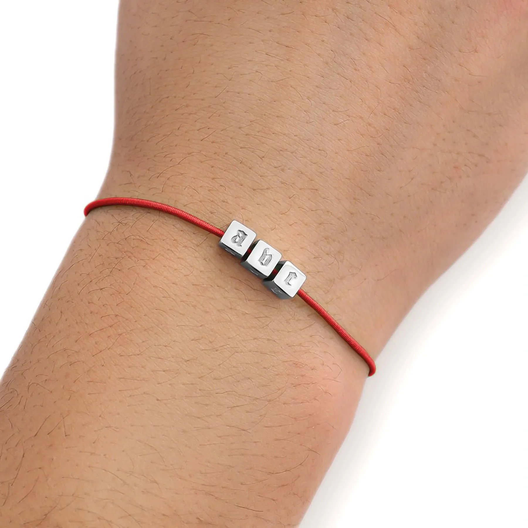 Elastic Threaded Cord 1mm 10" Bracelet sold by Hard Jewelry product image thumbnail 2