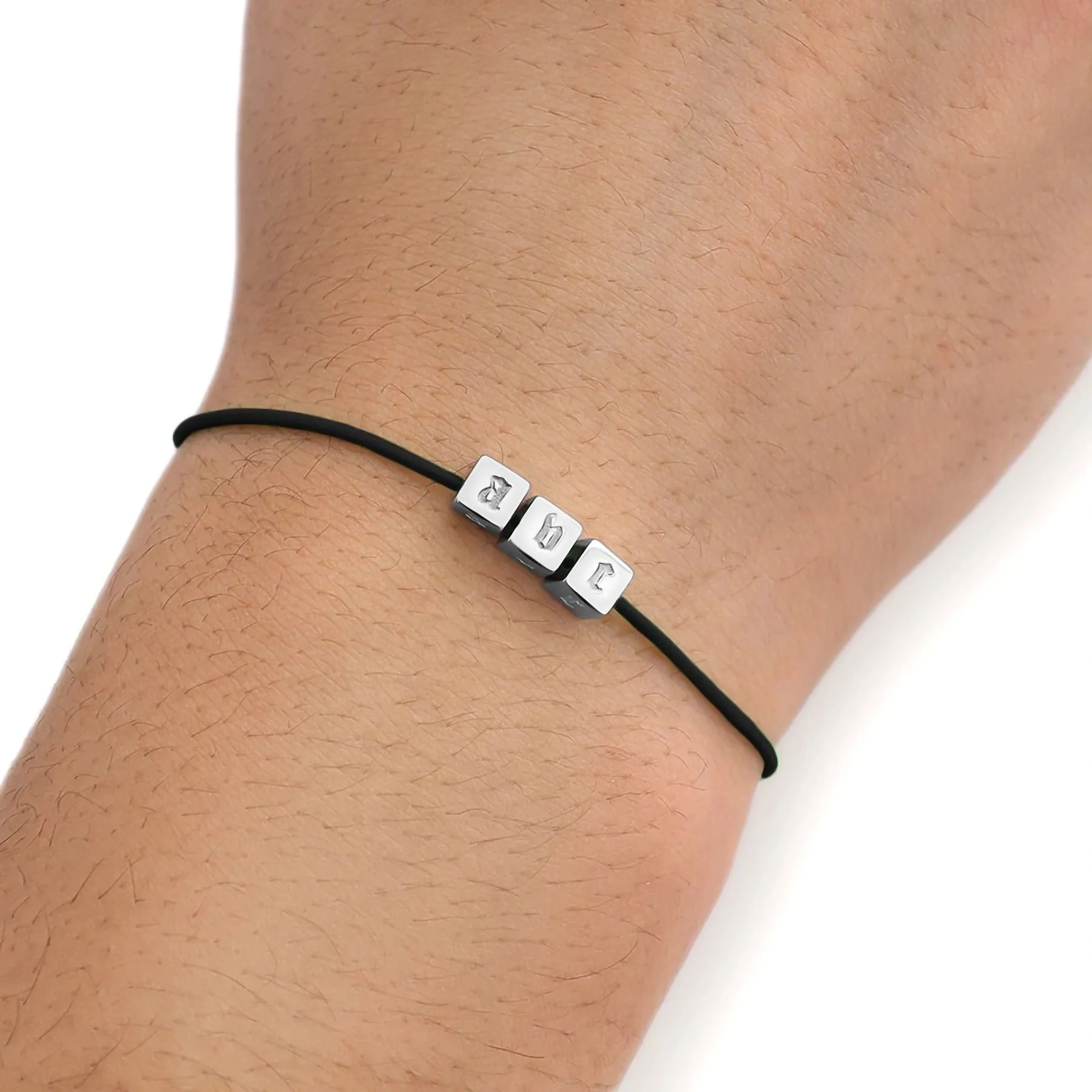 Elastic Threaded Cord 1mm 10" Bracelet sold by Hard Jewelry