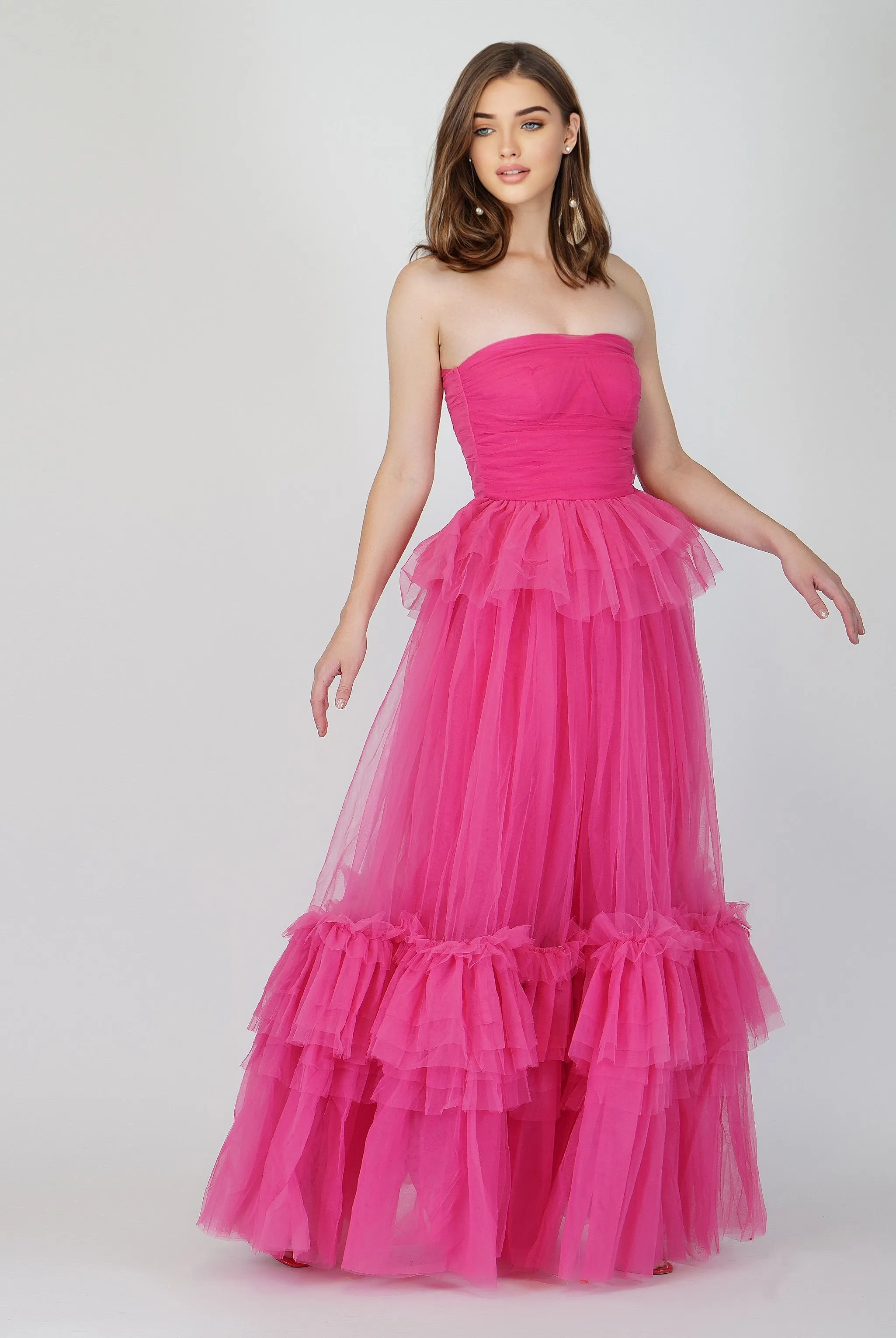 Ana Pink Tulle Dress sold by Lace & Beads