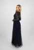 Belle Navy Blue Long Sleeve Bridesmaid Dress sold by Lace & Beads