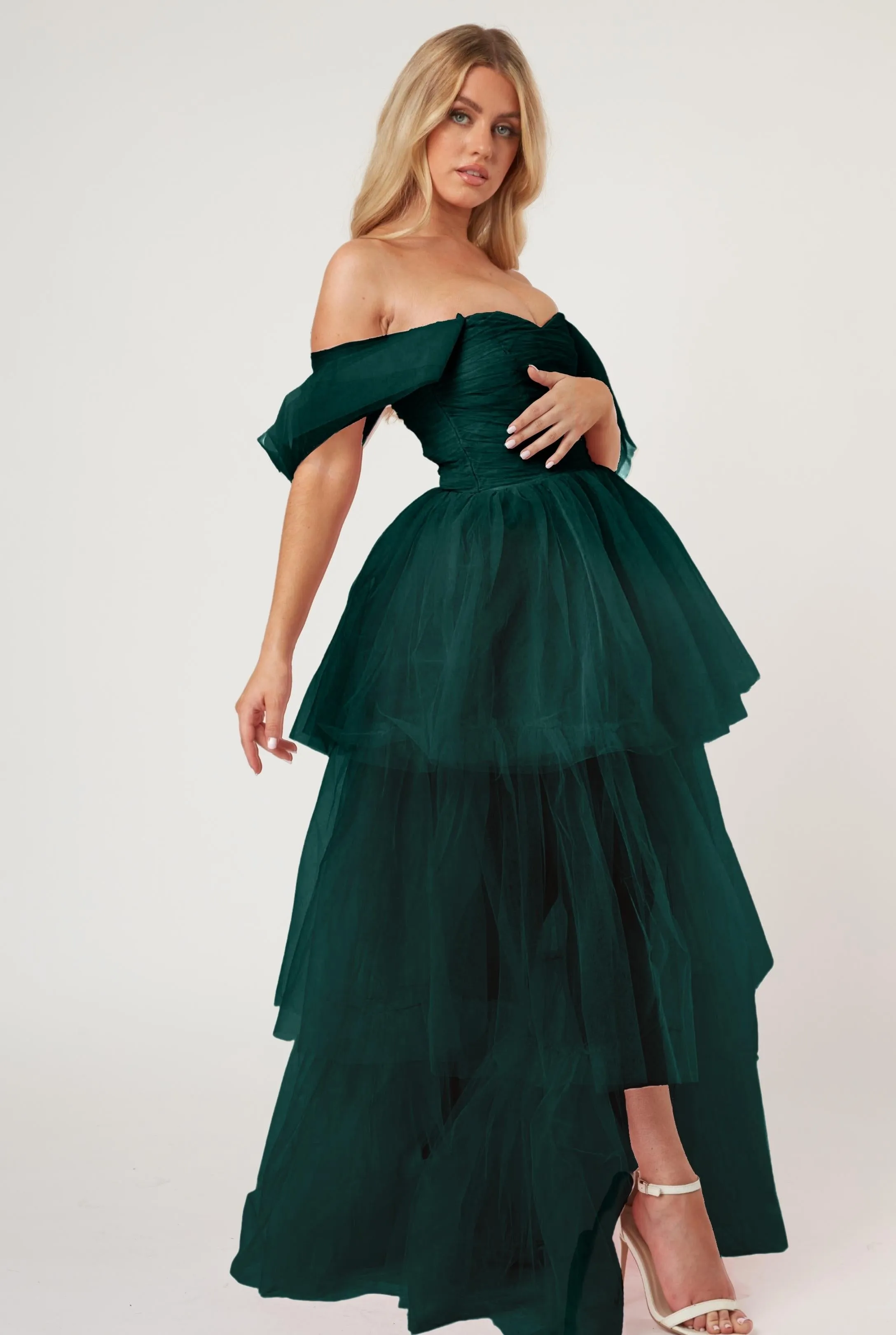 Sydney Maxi Dress in Emerald Green sold by Lace & Beads product image thumbnail 5