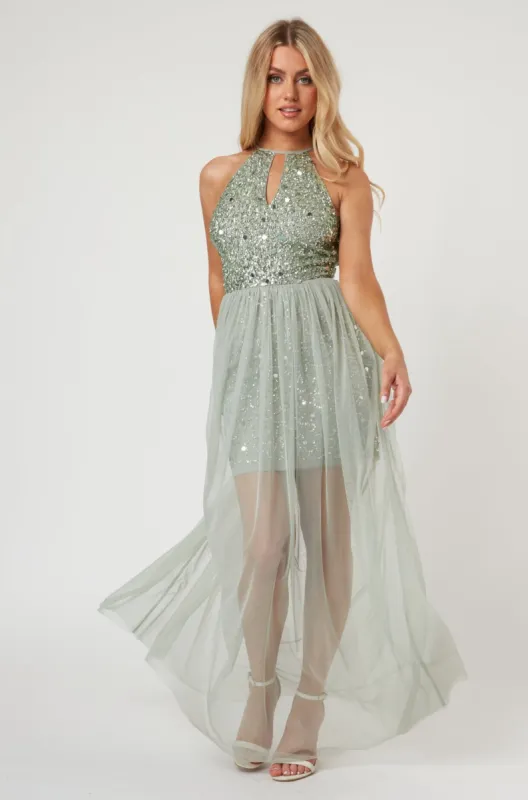 Lulu Sage Bridesmaid Dress sold by Lace & Beads
