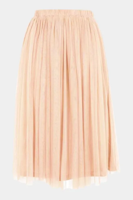 Merlin Nude Midi Skirt sold by Lace & Beads