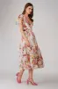 Madison Tulle Midi Dress in Floral Print sold by Lace & Beads