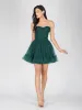 Lauren Green Tulle Mini Dress sold by Lace & Beads