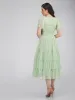 Madison Sage Green Tulle Bridesmaid Midi Dress sold by Lace & Beads