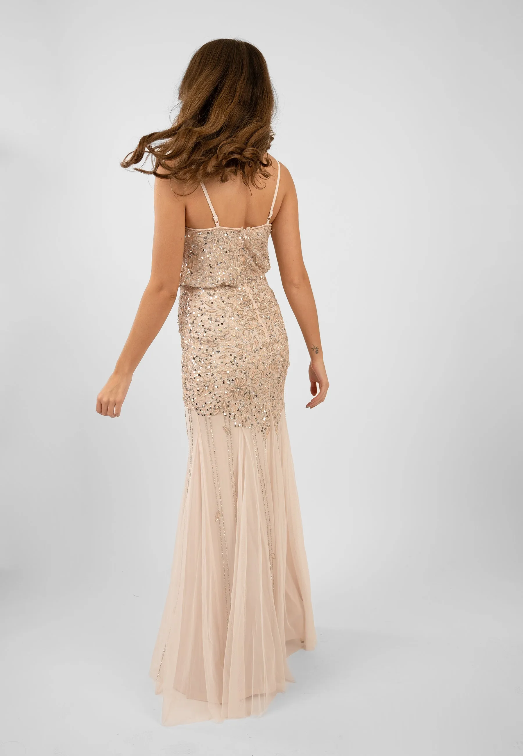 Eloise Blush Pink Occasion Dress sold by Lace & Beads product image thumbnail 3