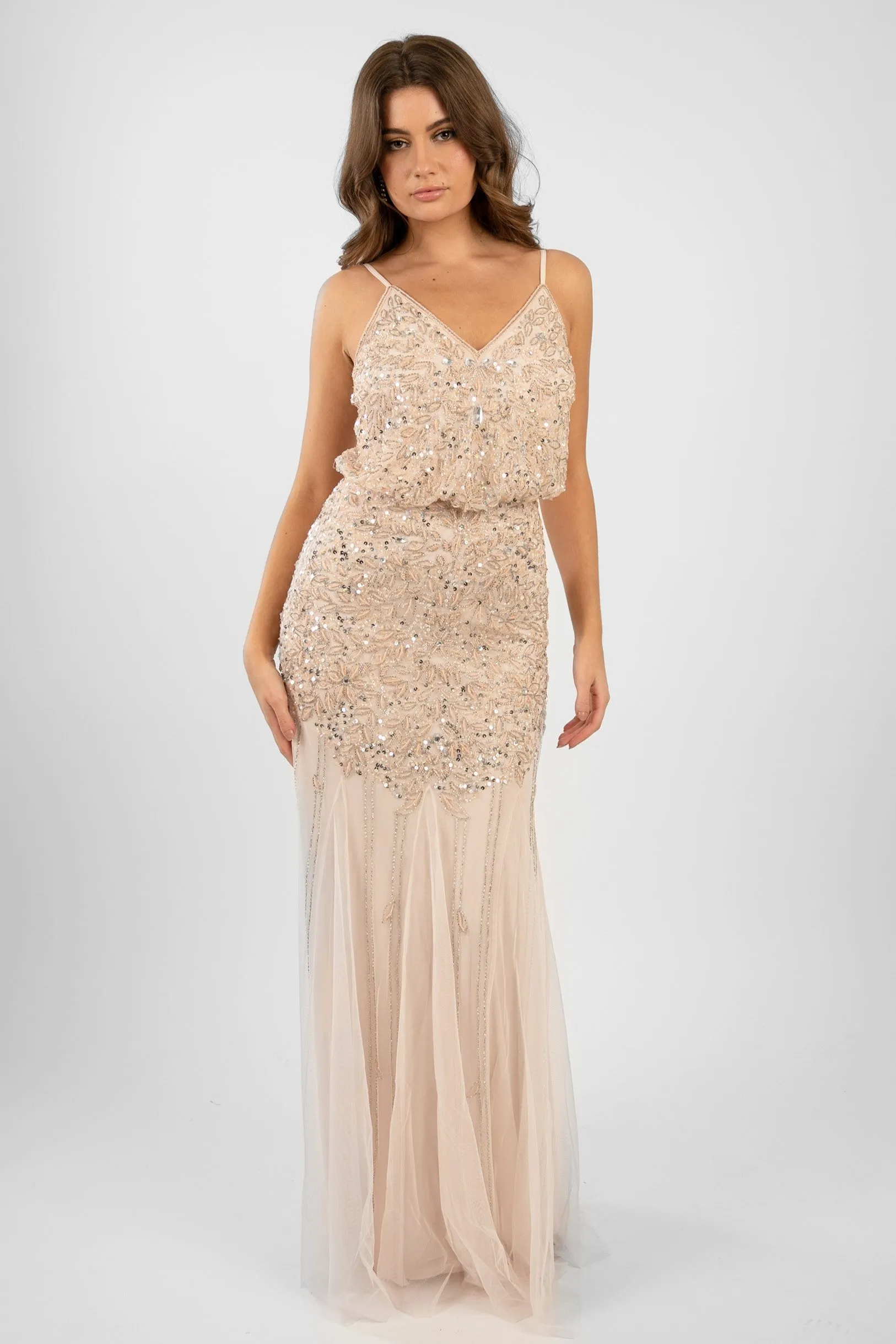 Eloise Blush Pink Occasion Dress sold by Lace & Beads product image thumbnail 2