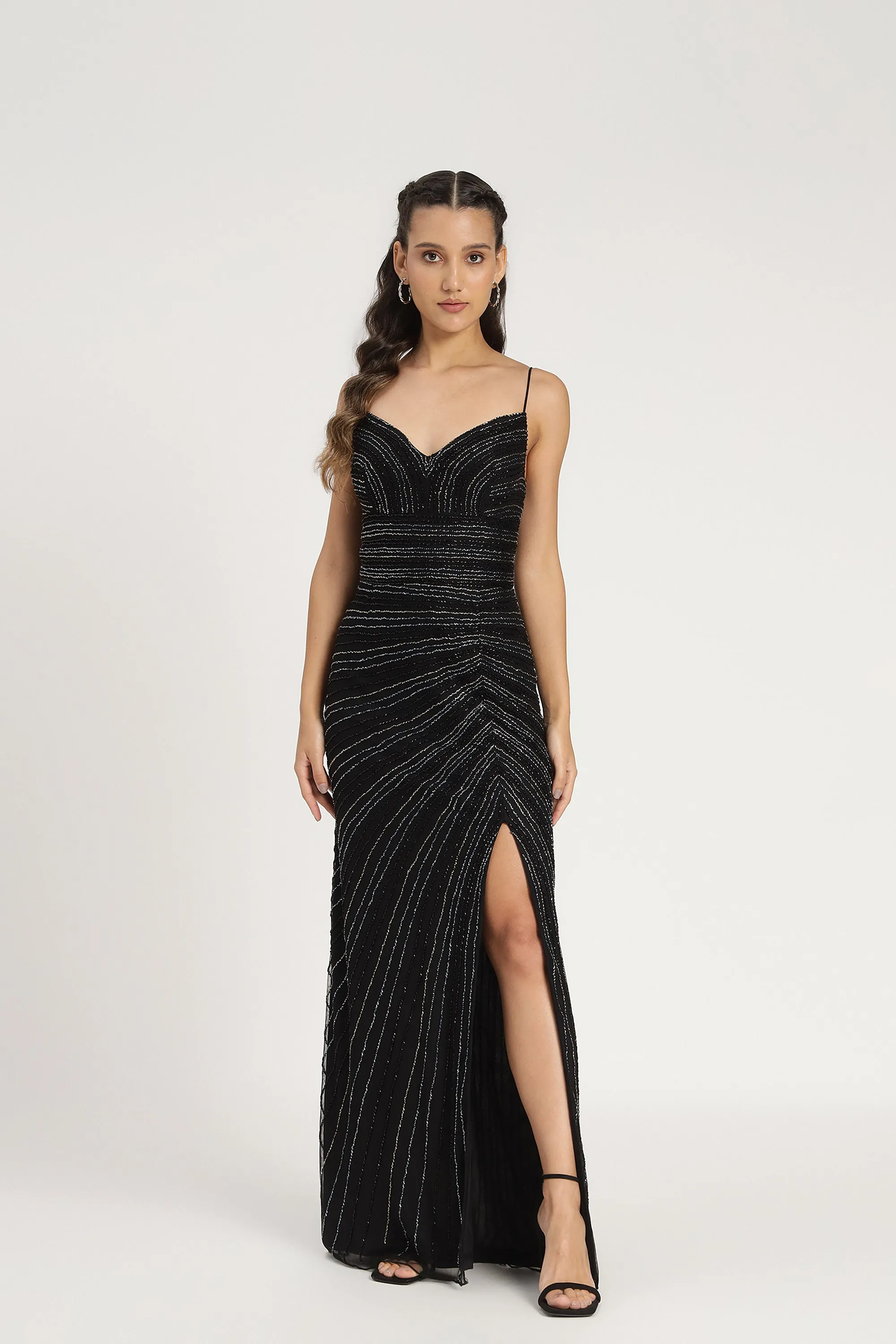 Kimberly Embellished Maxi Dress in Black sold by Lace & Beads product image thumbnail 3