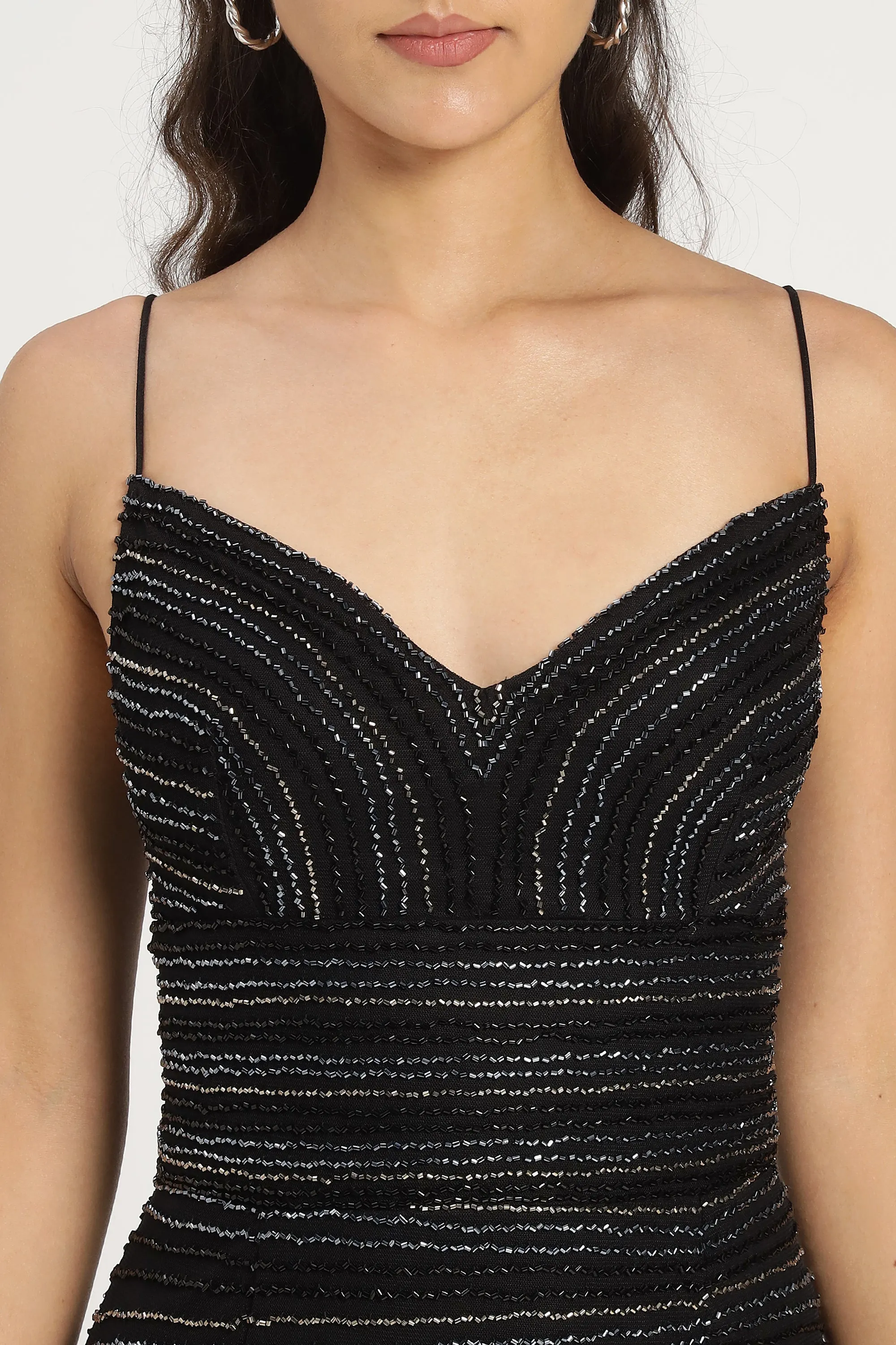 Kimberly Embellished Maxi Dress in Black sold by Lace & Beads product image thumbnail 5