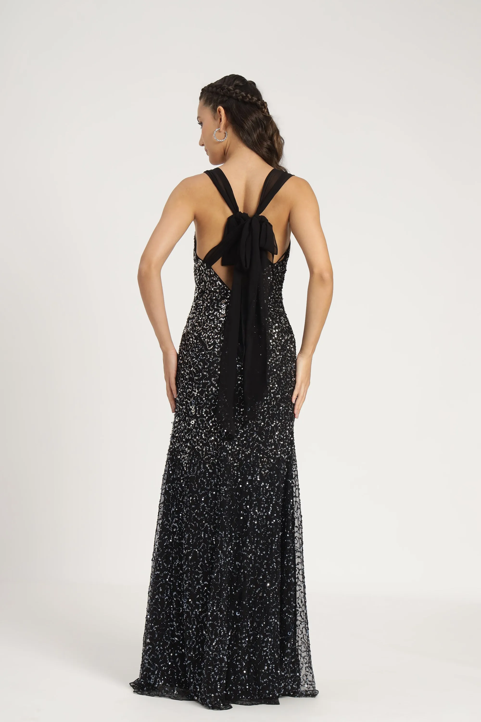 Dream Embellished Maxi Dress in Black sold by Lace & Beads product image thumbnail 3