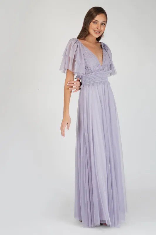 Shelby Lilac Maxi Dress sold by Lace & Beads