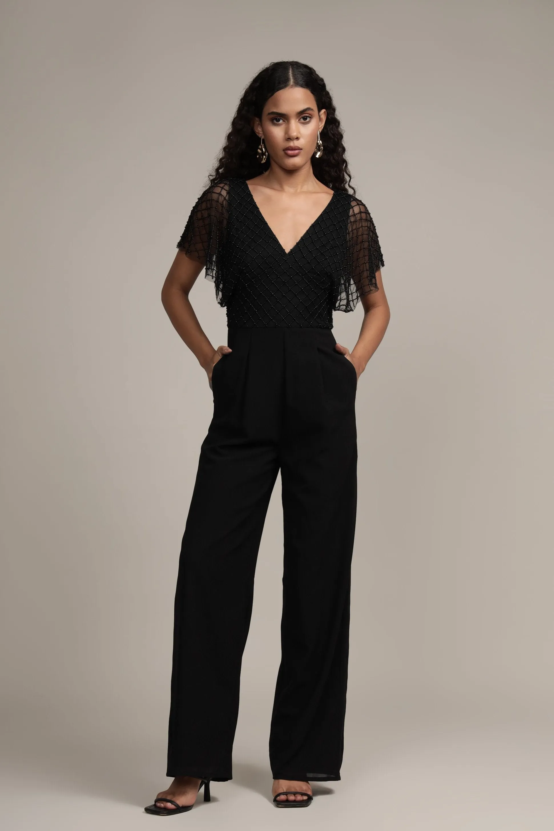 Laura Jumpsuit in Black sold by Lace & Beads product image thumbnail 2