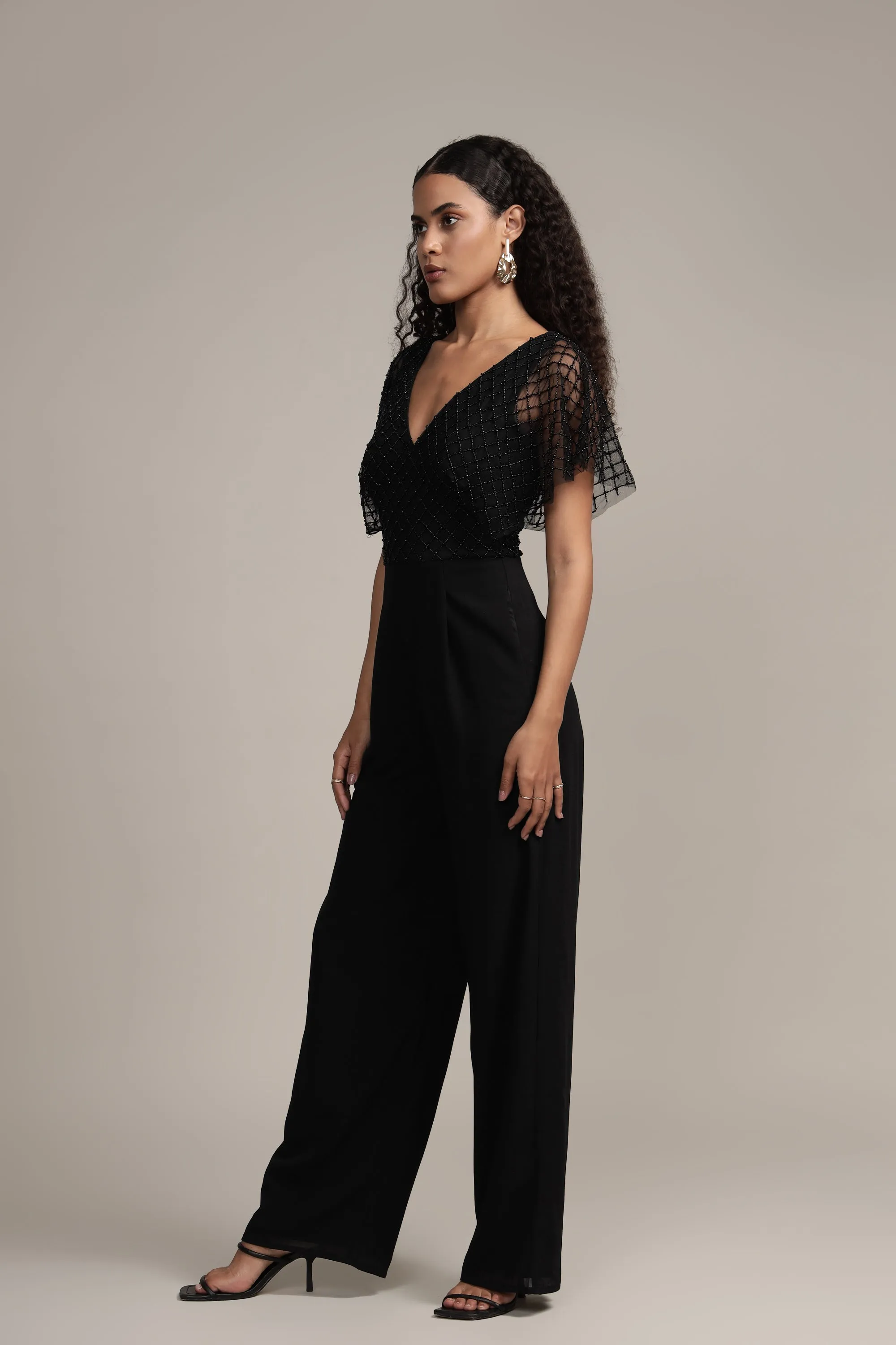 Laura Jumpsuit in Black sold by Lace & Beads product image thumbnail 4