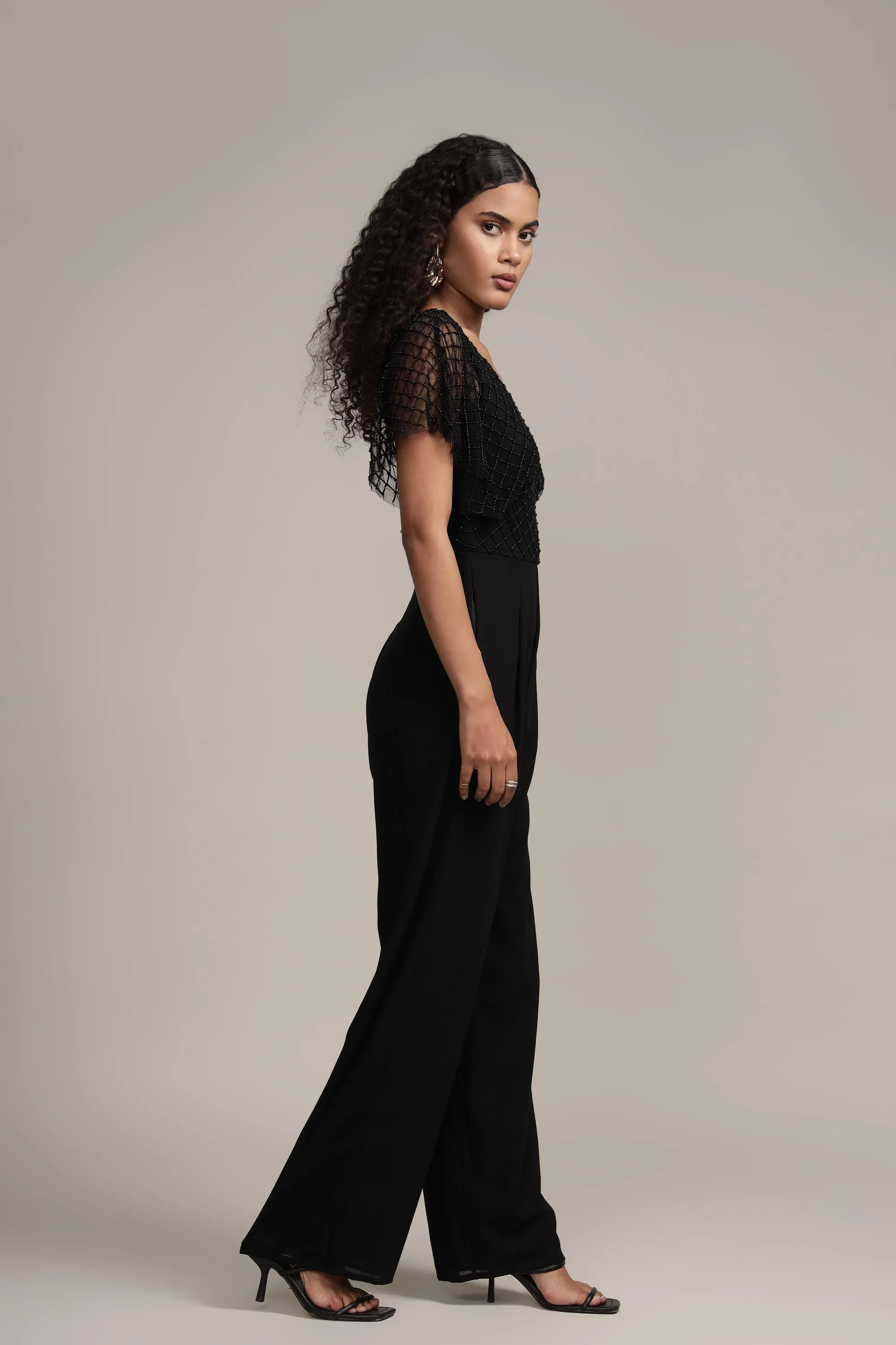 Laura Jumpsuit in Black sold by Lace & Beads product image thumbnail 5
