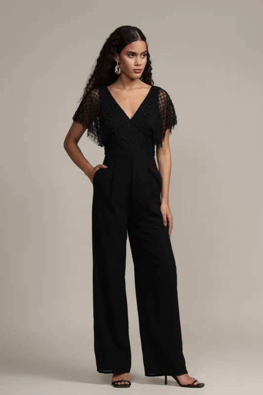 Laura Jumpsuit in Black sold by Lace & Beads