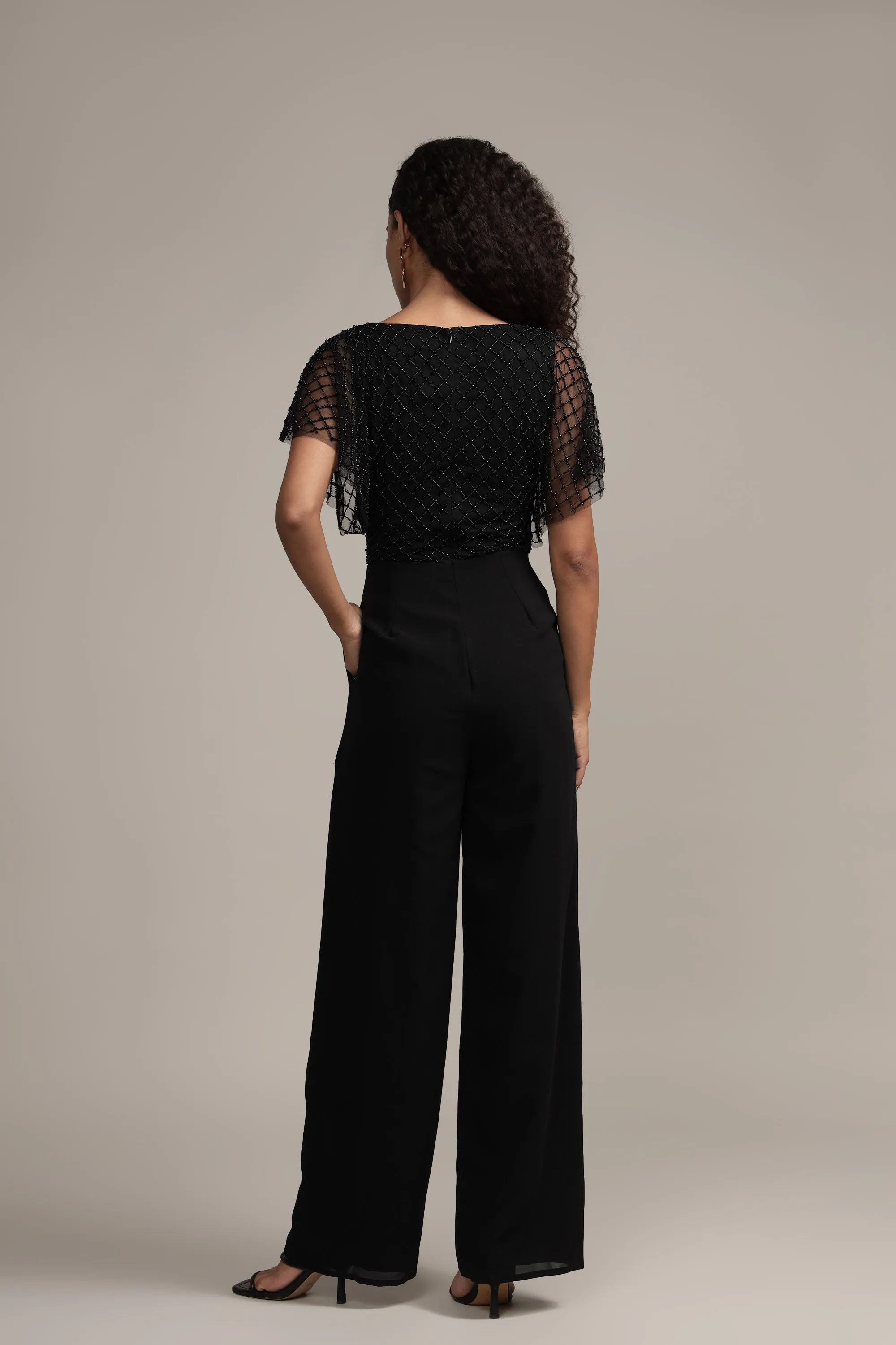 Laura Jumpsuit in Black sold by Lace & Beads product image thumbnail 3