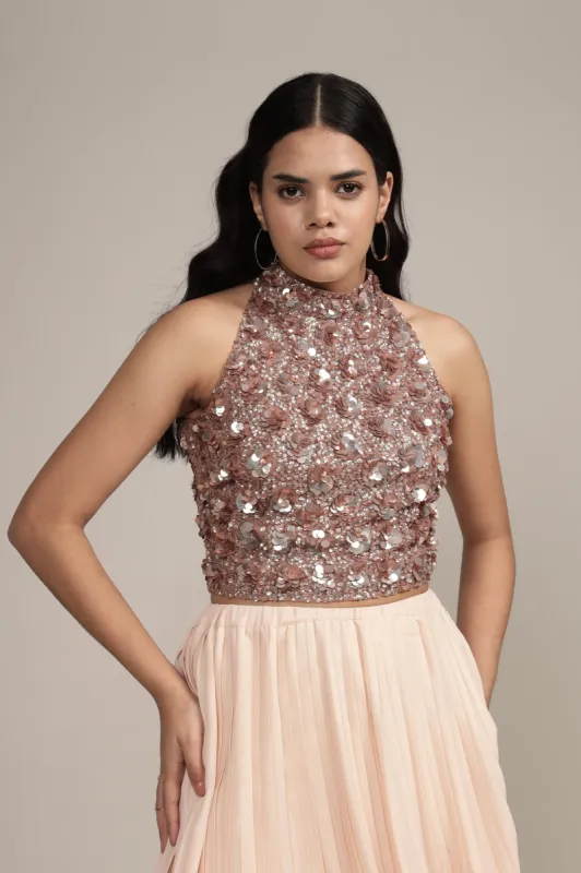 Gui Mink Sequin Top made by Lace & Beads