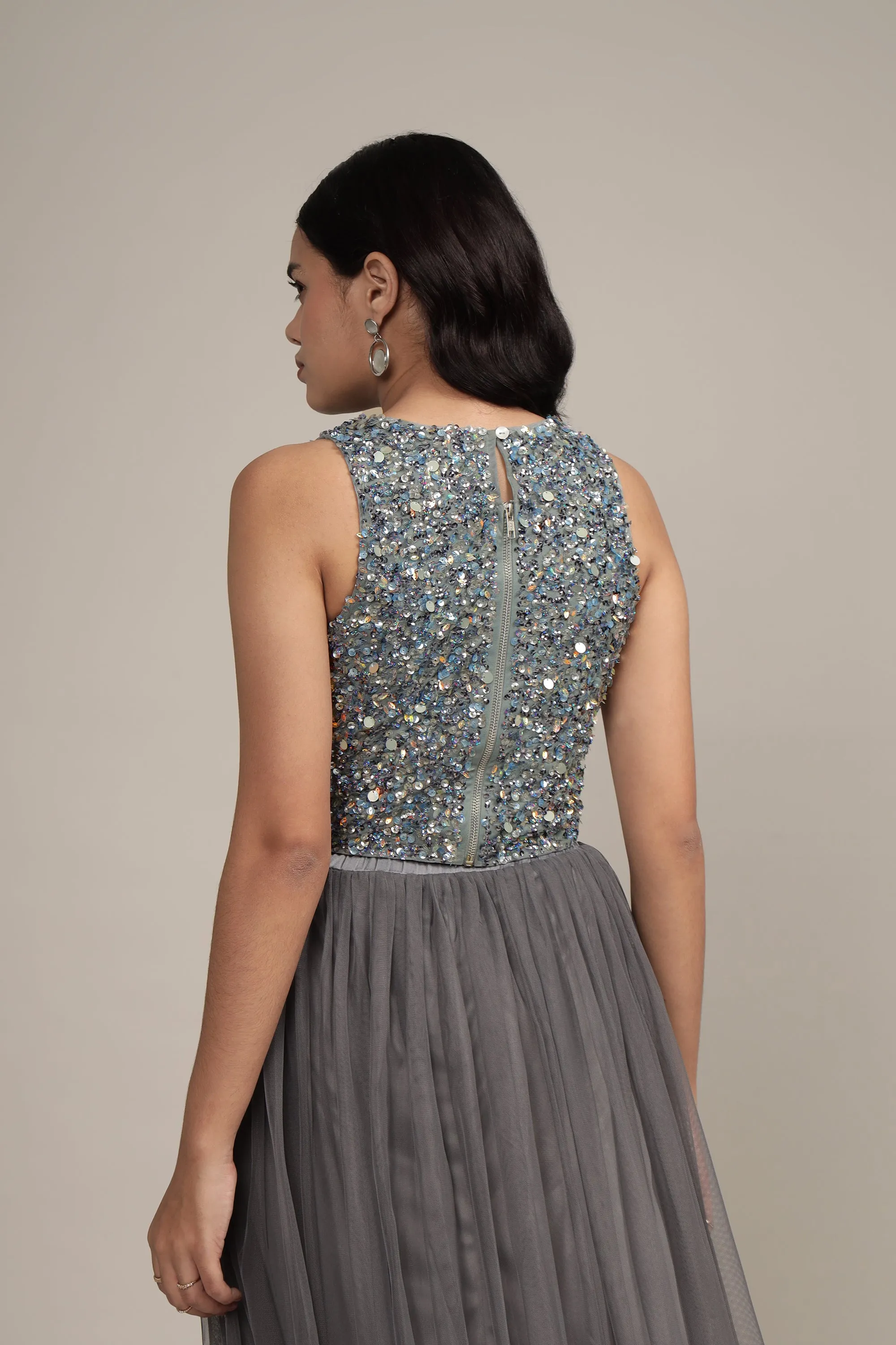 Kimchi Top in Grey sold by Lace & Beads product image thumbnail 4