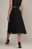 Skye Midi Skirt in Black sold by Lace & Beads