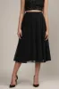 Skye Midi Skirt in Black sold by Lace & Beads
